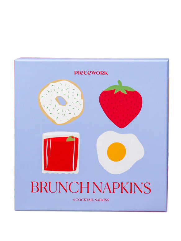 Brunch cocktail napkins / coasters, set of 4
