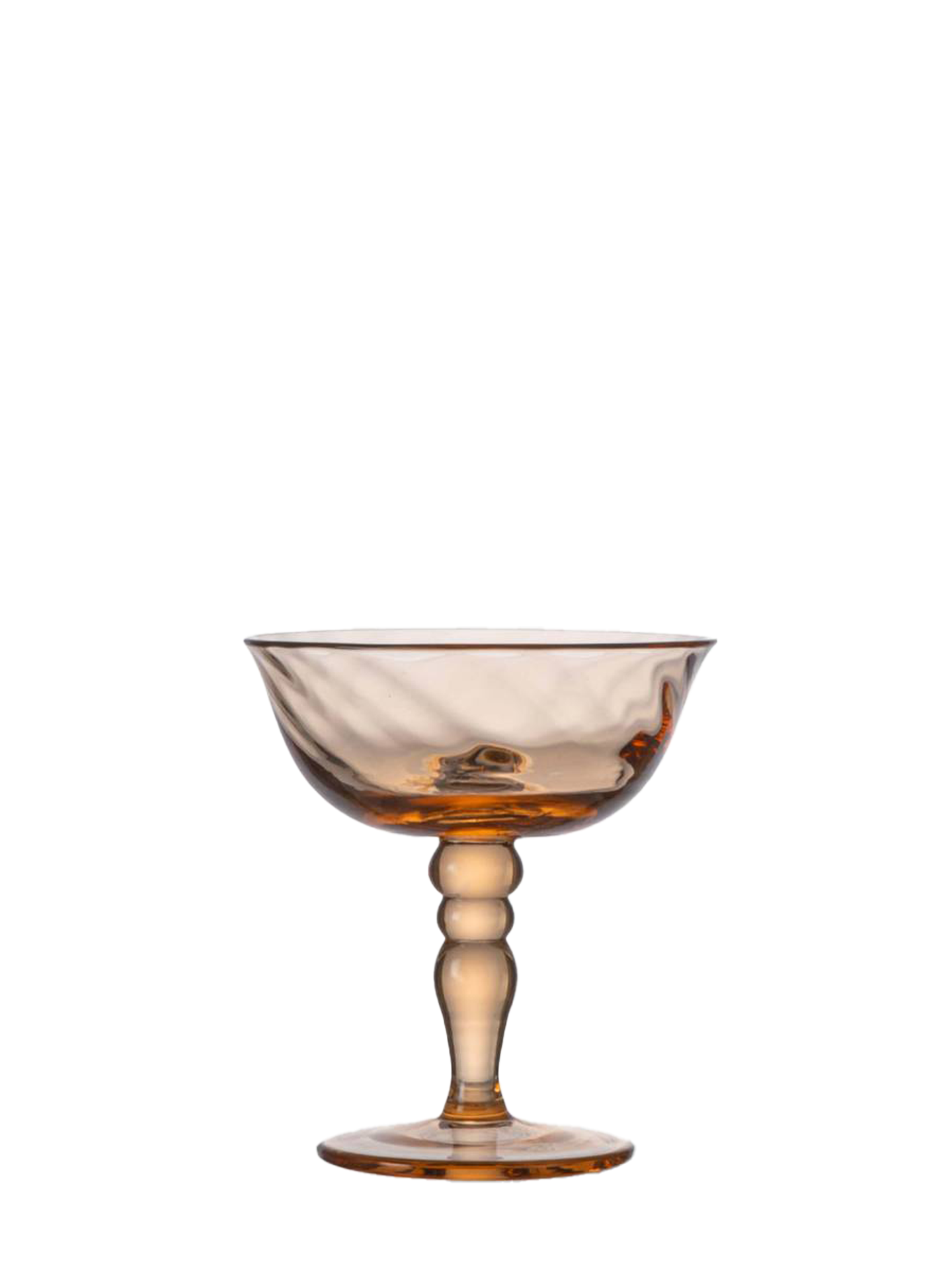 Opacity Italian coupe glass, peach