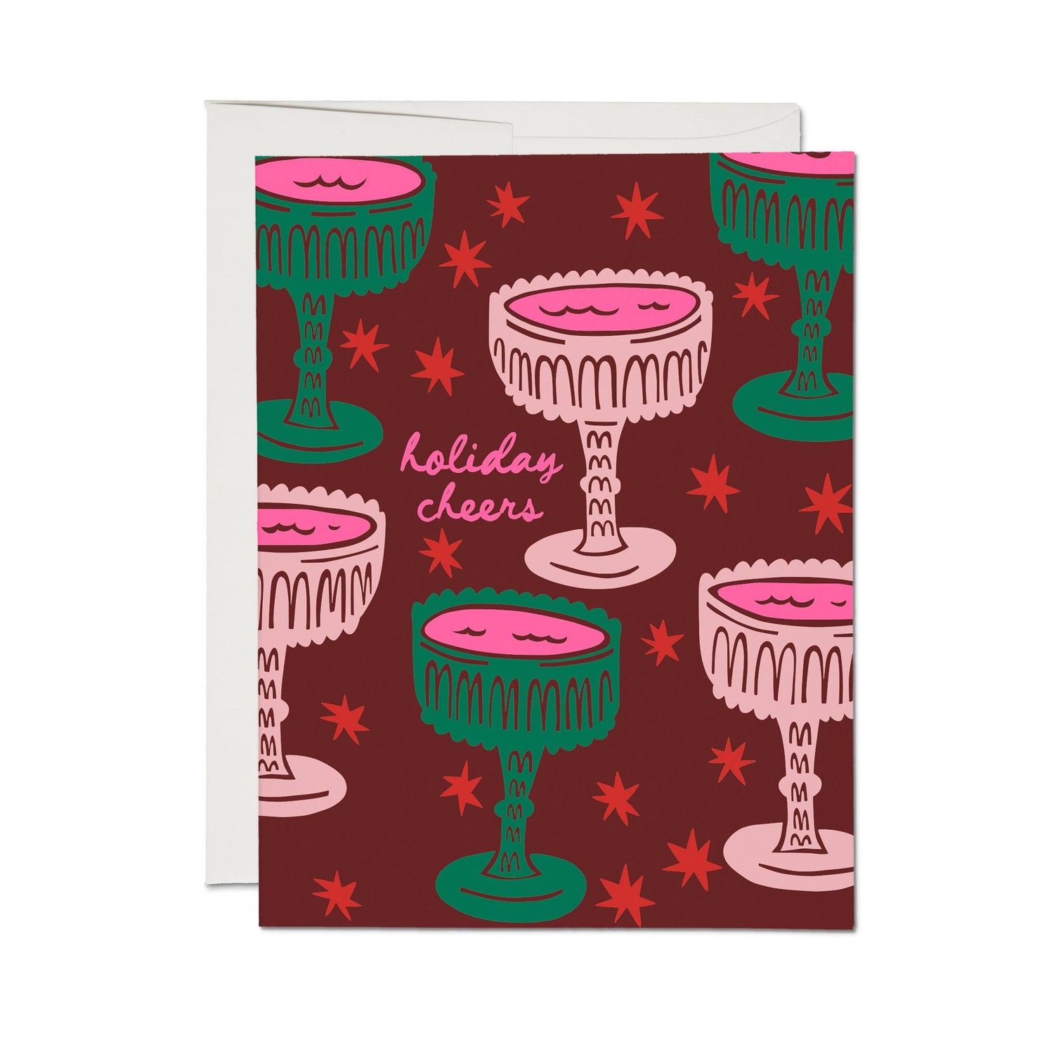 Crystal cheers Christmas card
