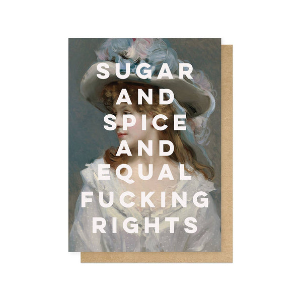 Equal rights, large love & friendship card