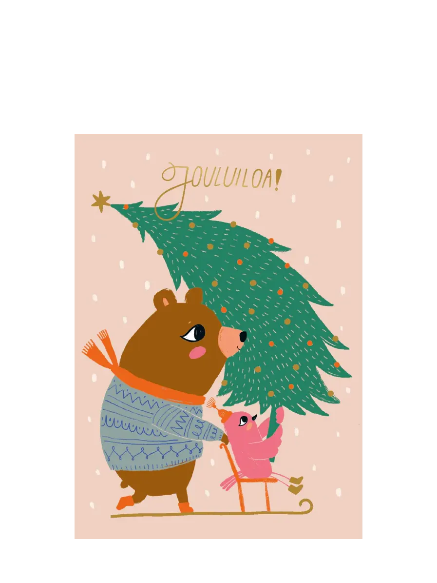 Christmas greeting card, Mira Mallius