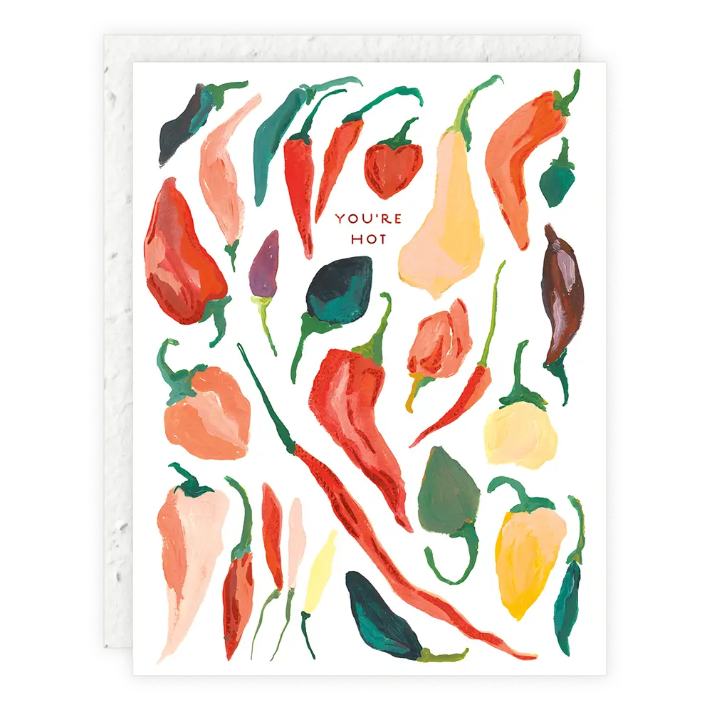 Hot Peppers - Love Card with plantable envelope
