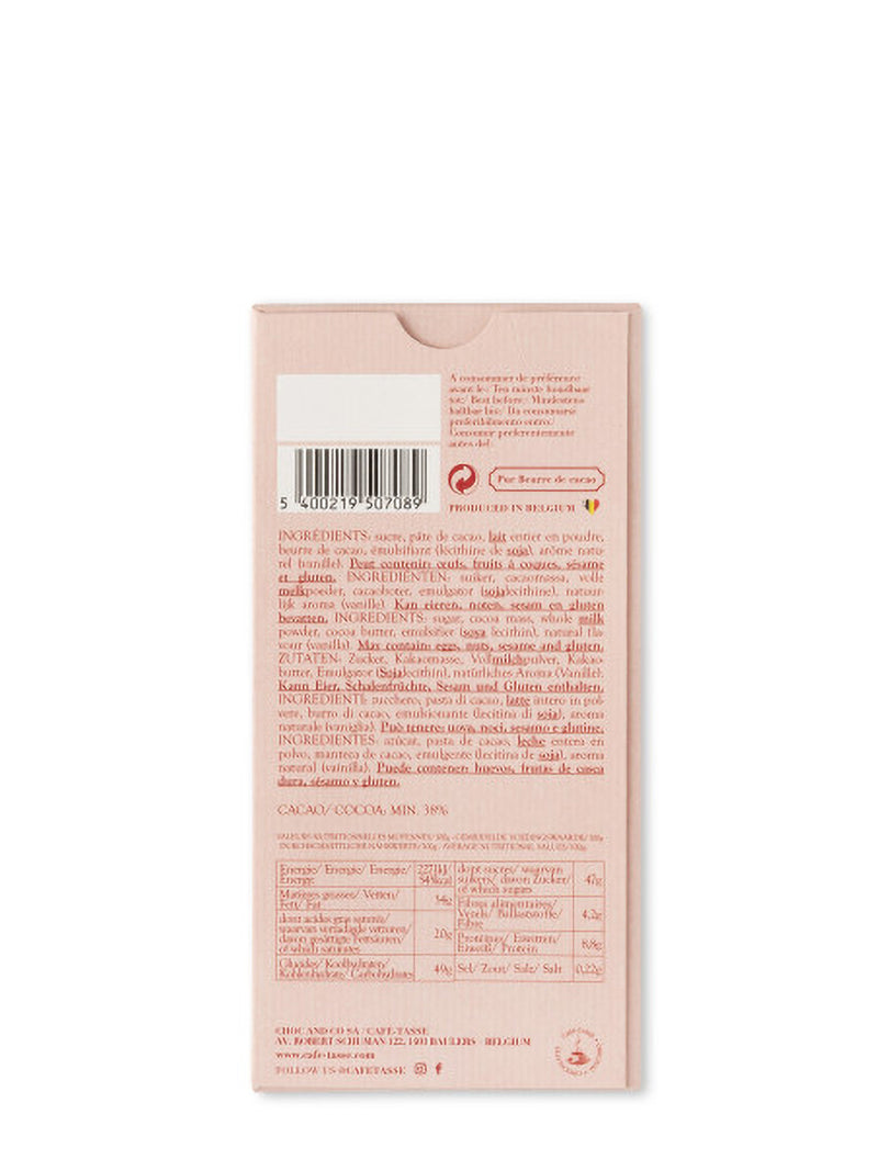 Belgian milk chocolate 38%, Love edition 85g