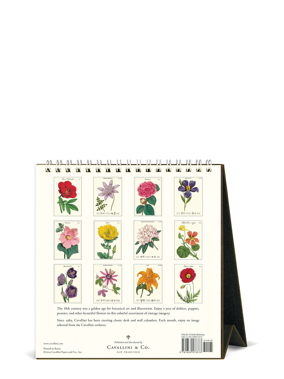 Botanica Desk Calendar 2025