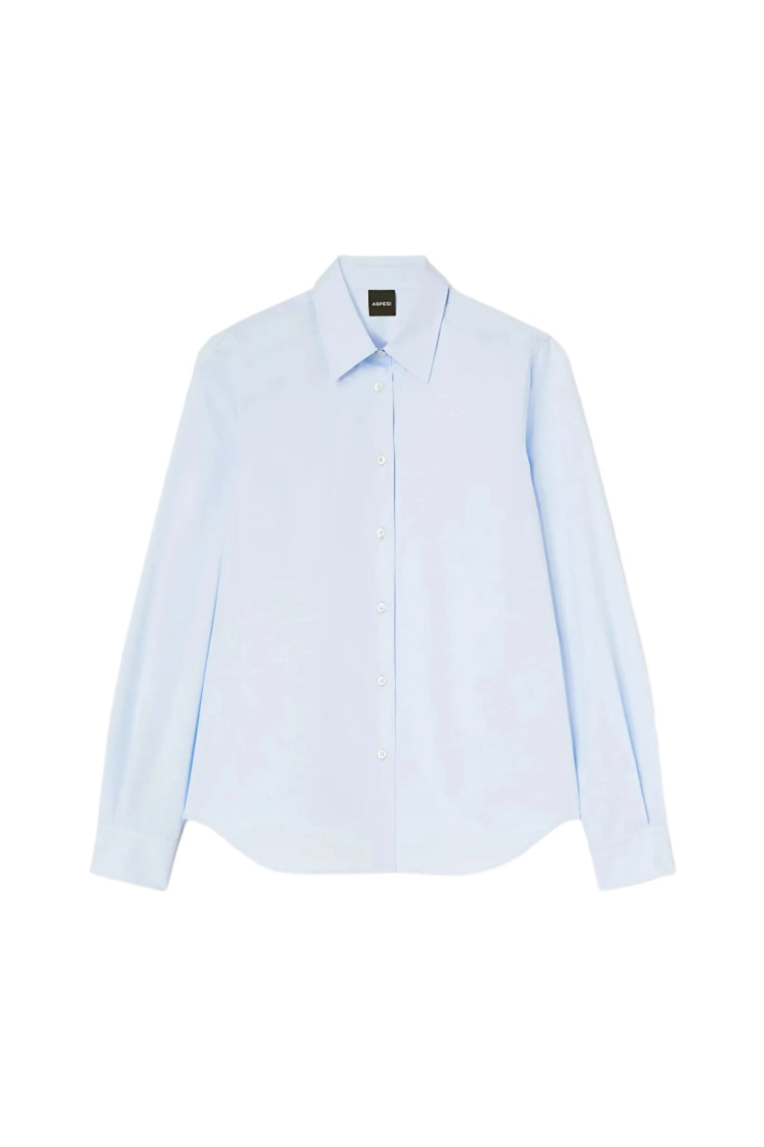 Cotton poplin shirt, sky blue