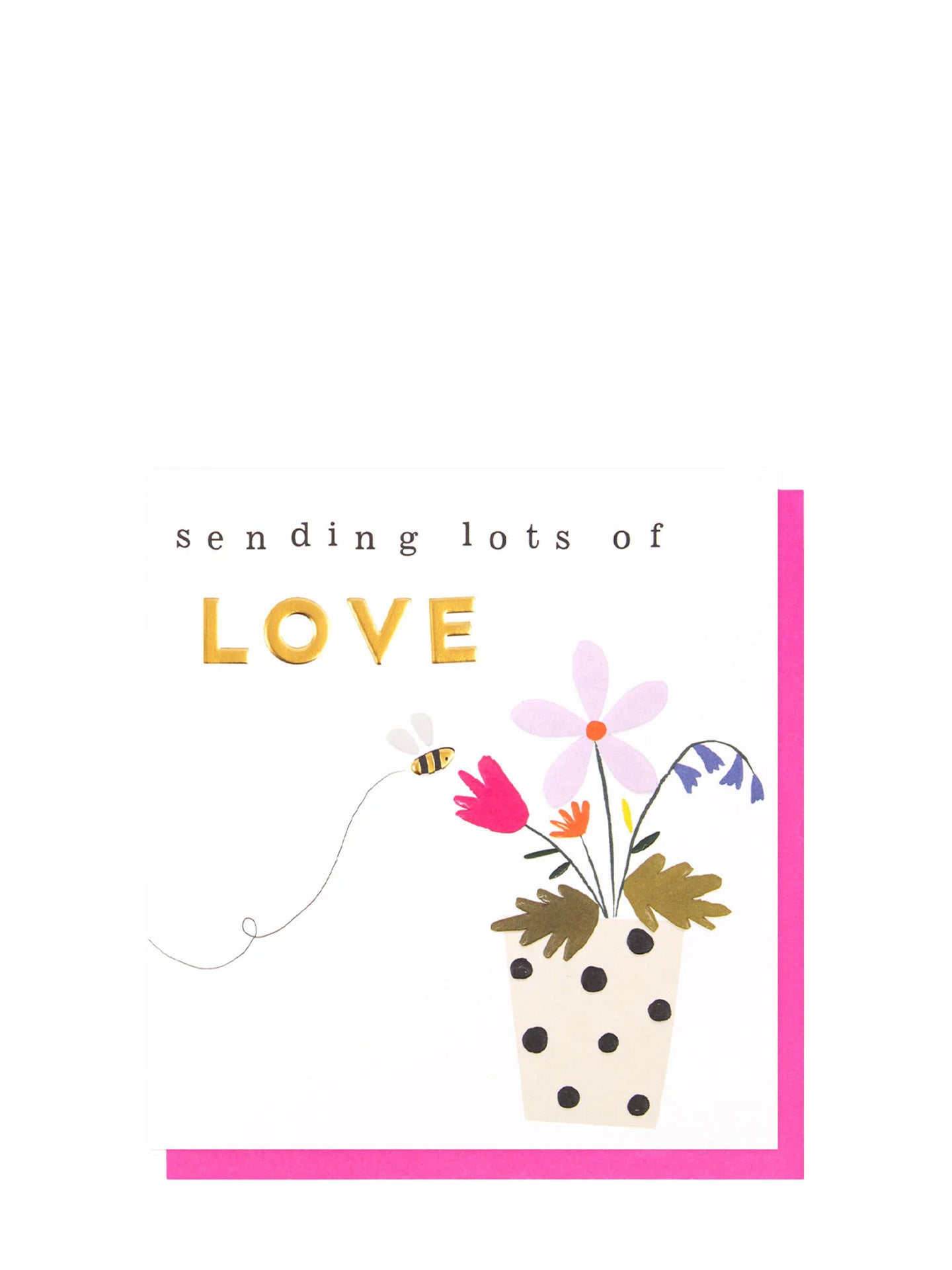 Sending lots of love bee love & friendship card