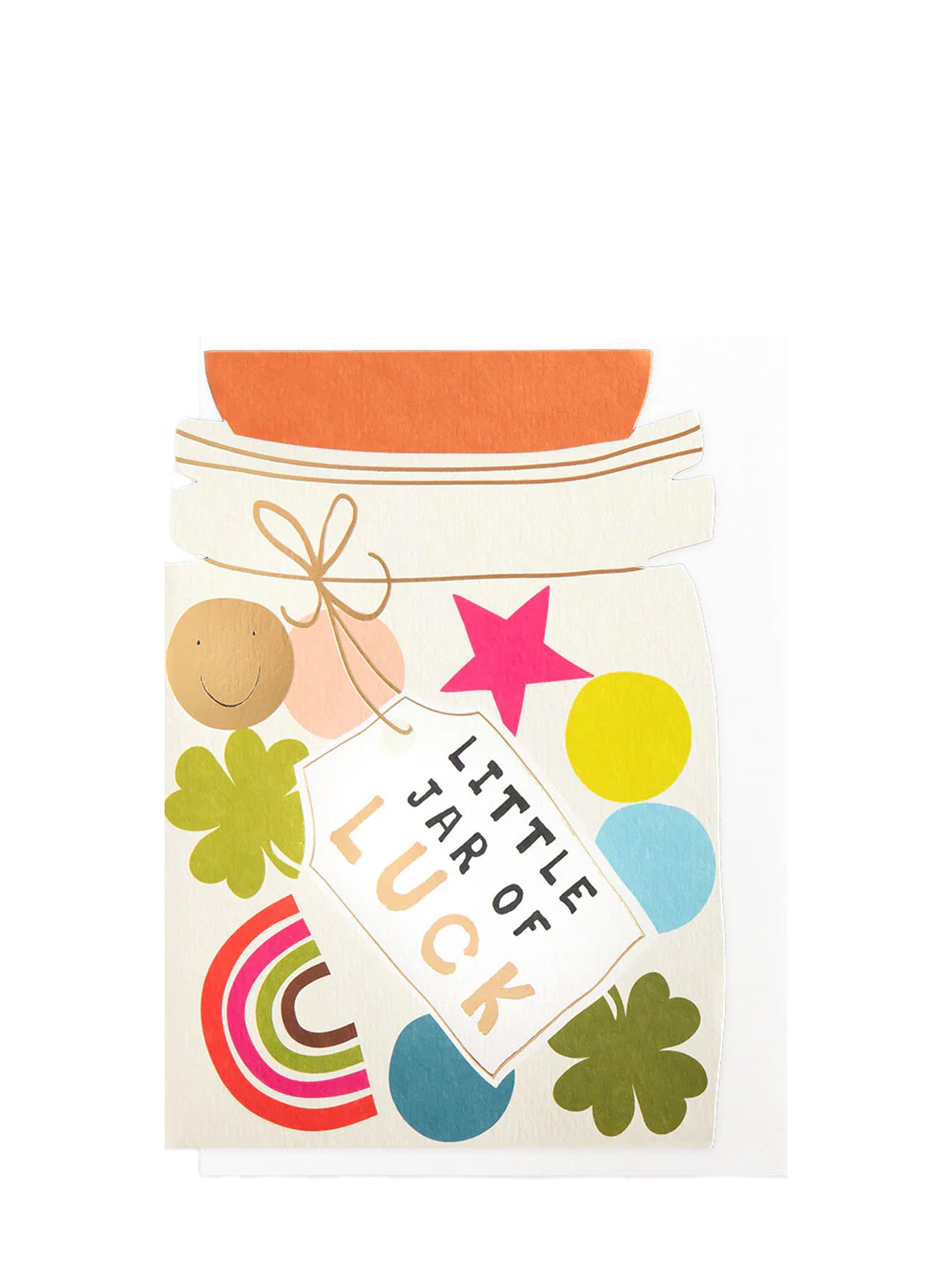 Little jar of luck jar greeting card