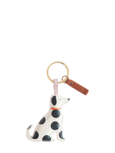 Mono spots dog keyring
