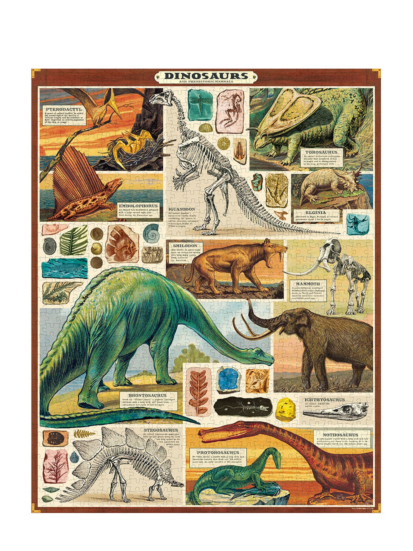 Vintage puzzle, Dinosaurs (1000 pcs)