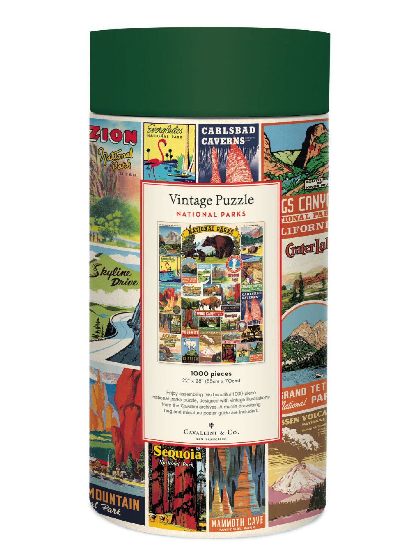 Vintage puzzle, National parks (1000 pcs)
