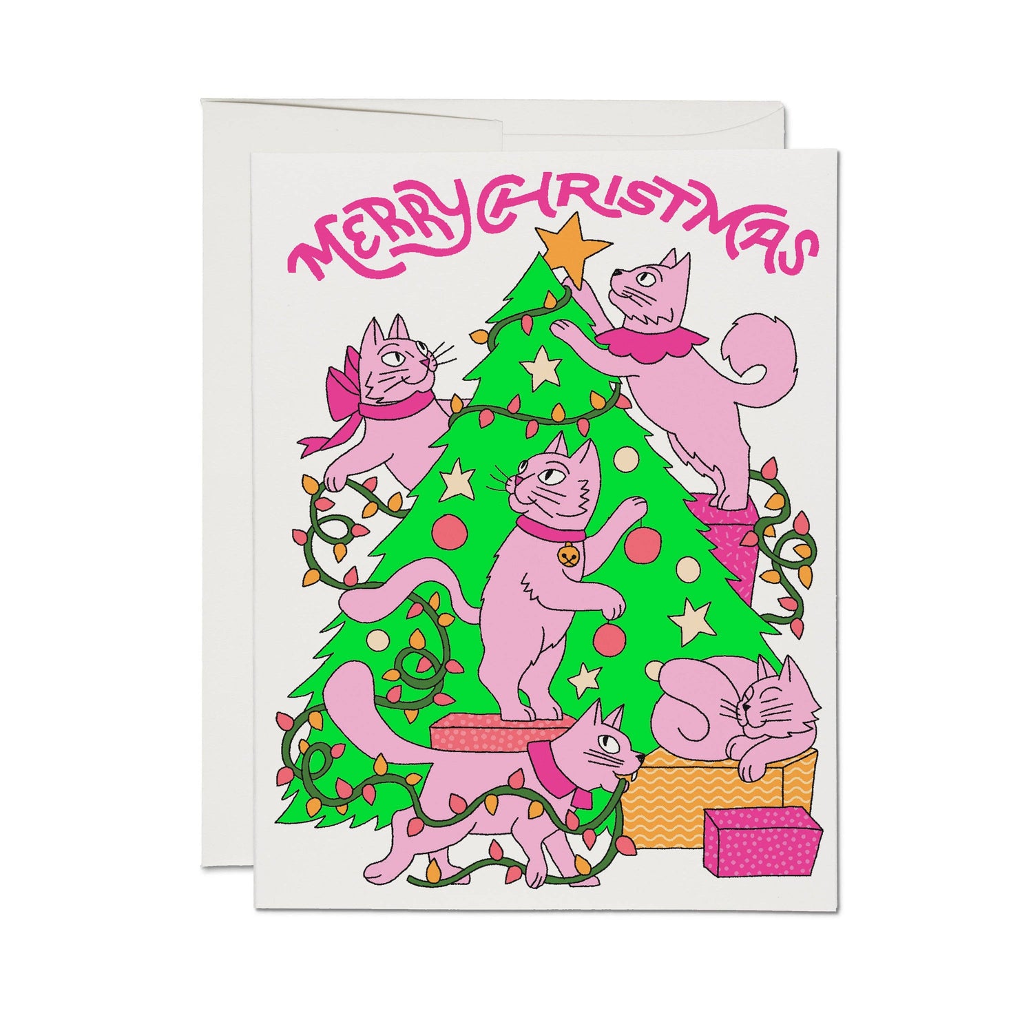 Kitty chaos Christmas card