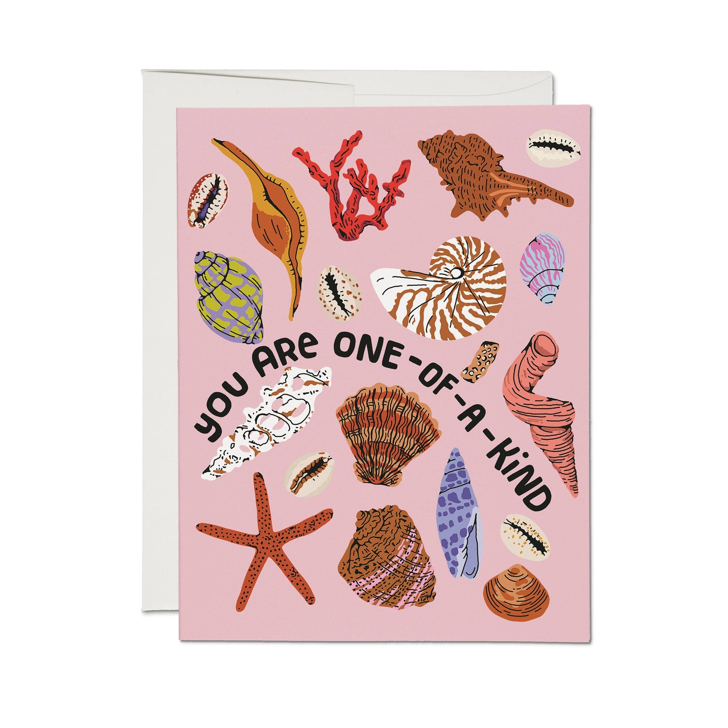 Special Seashell love & friendship card