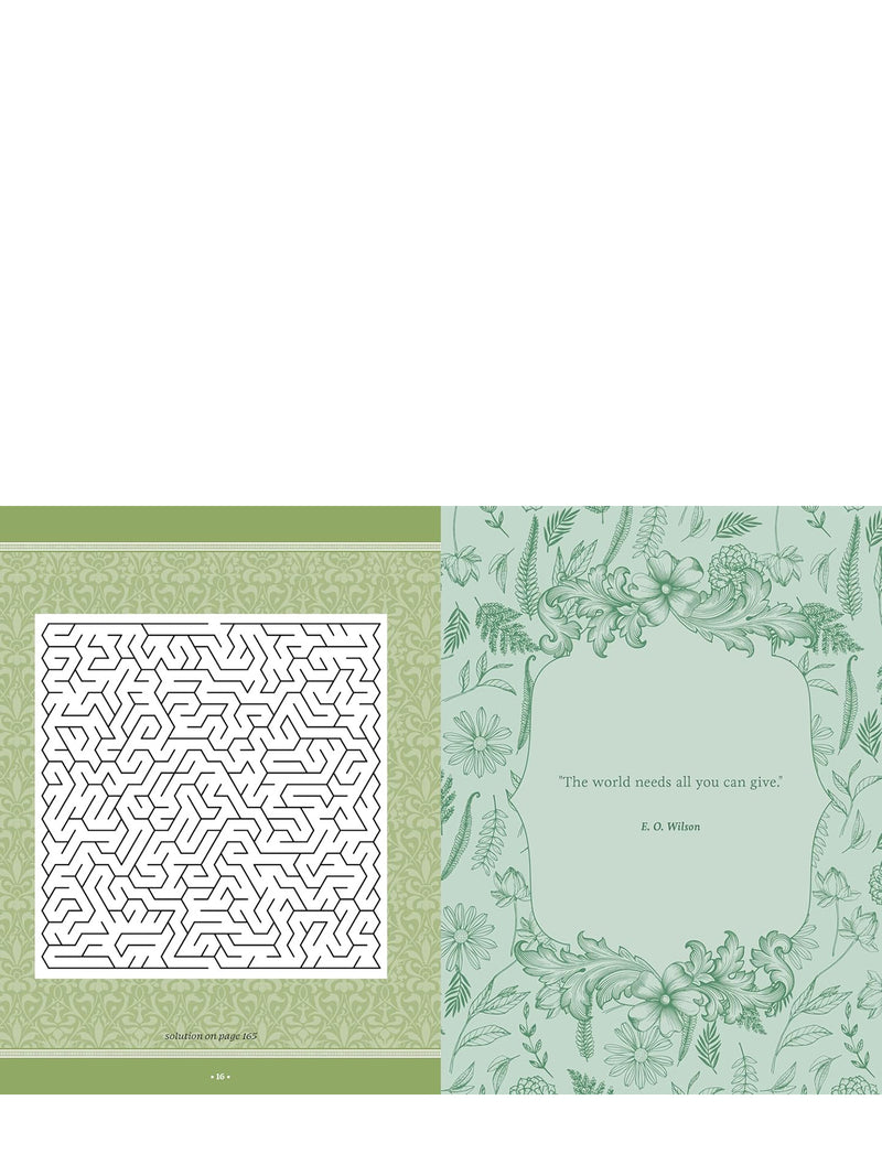 Flora, Fauna, Botanicals, and Bees Sticker, Color & Activity Book