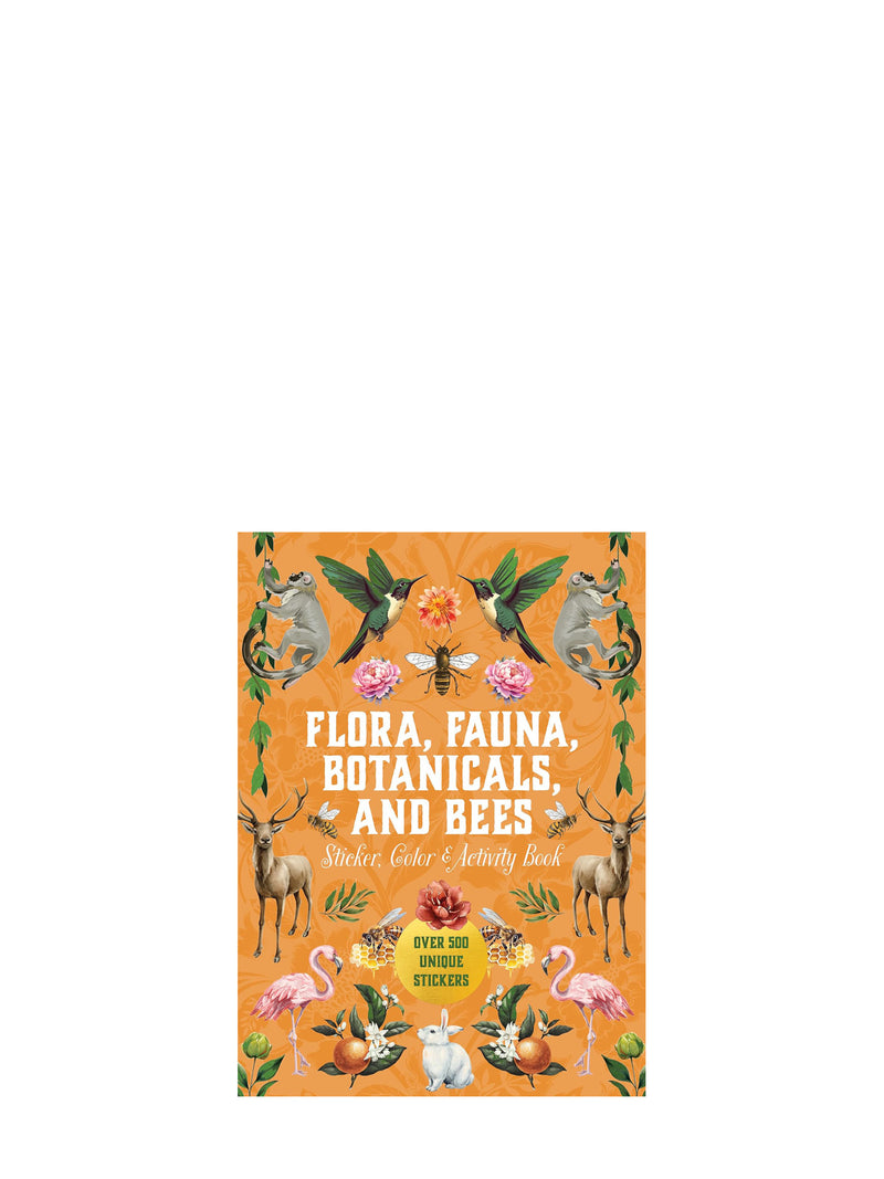 Flora, Fauna, Botanicals, and Bees Sticker, Color & Activity Book