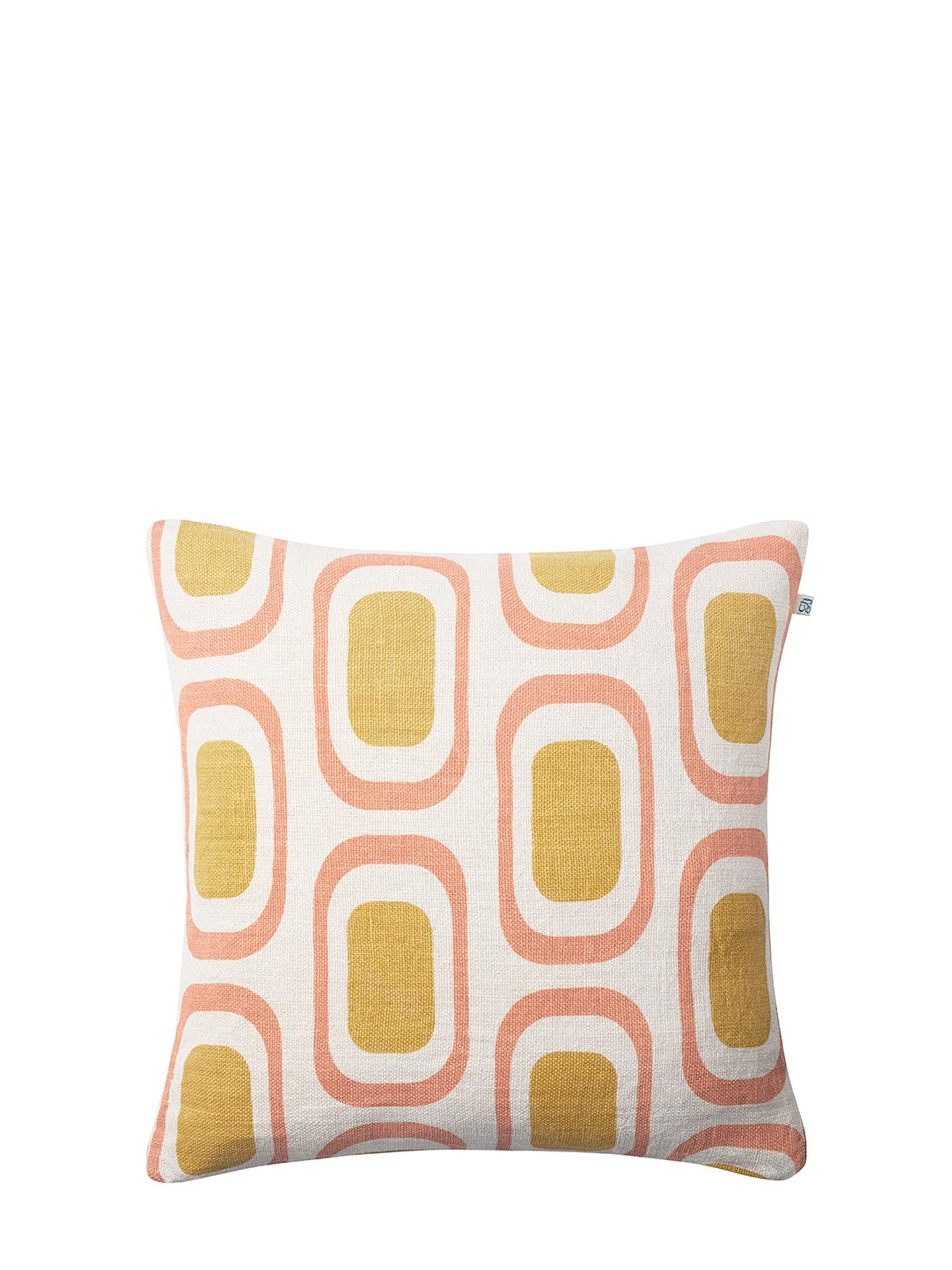 Berar Cushion Cover, Rose Pink/Spicy Yellow