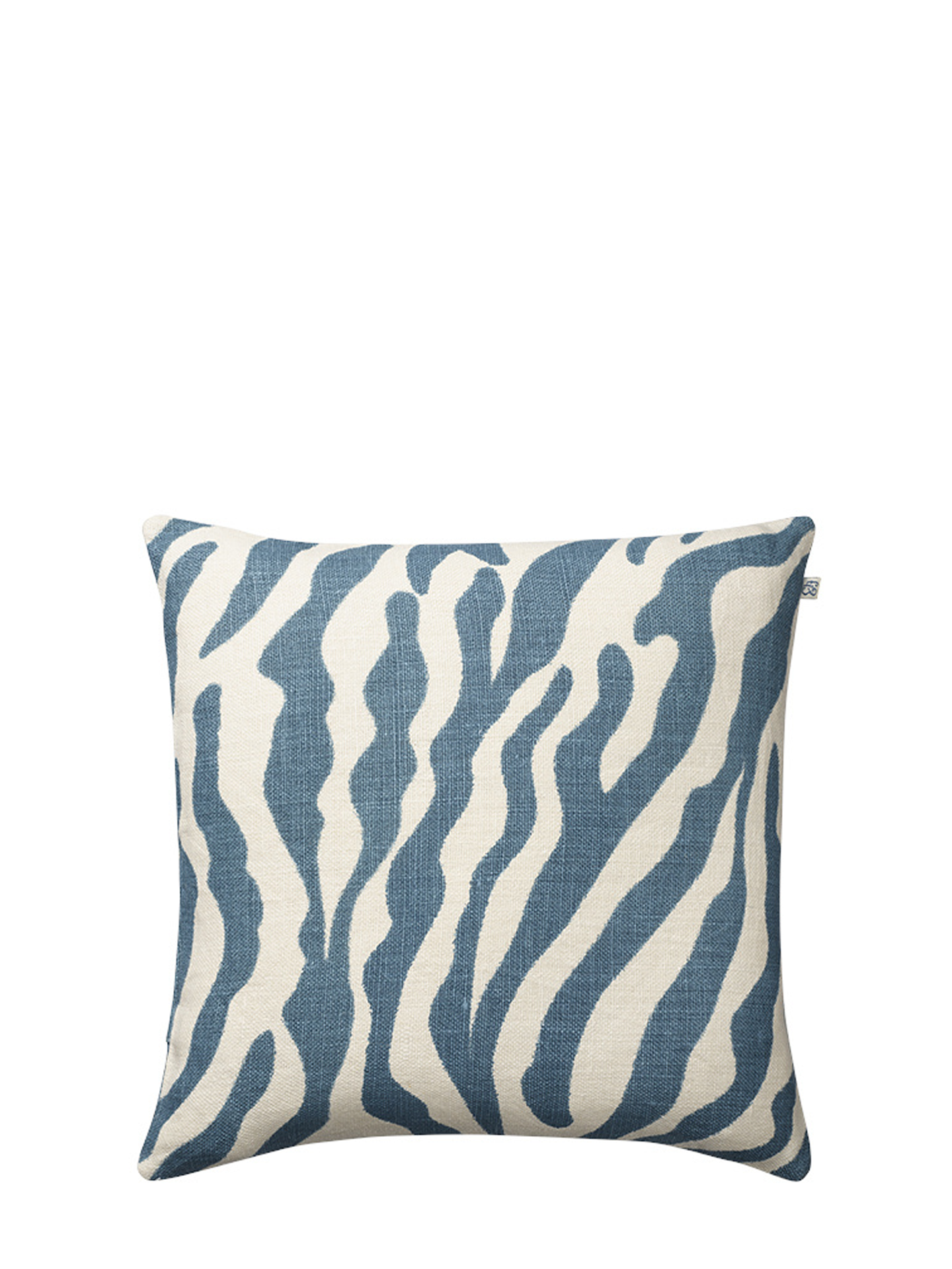 Zebra Cushion Cover, Sky Blue