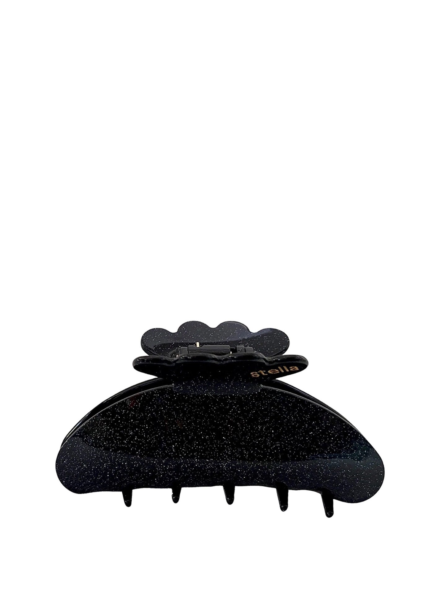 Cleo hair claw, Black Glitter