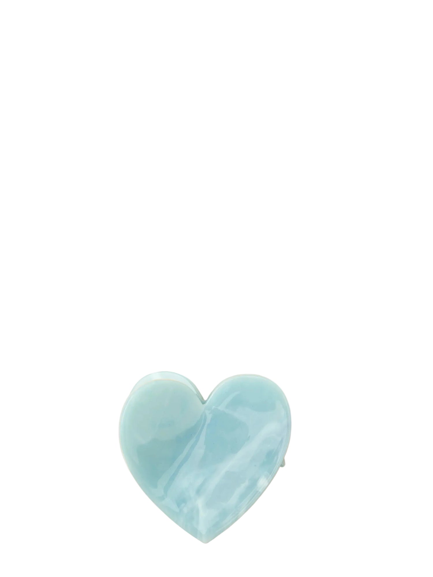 Blue heart hair claw