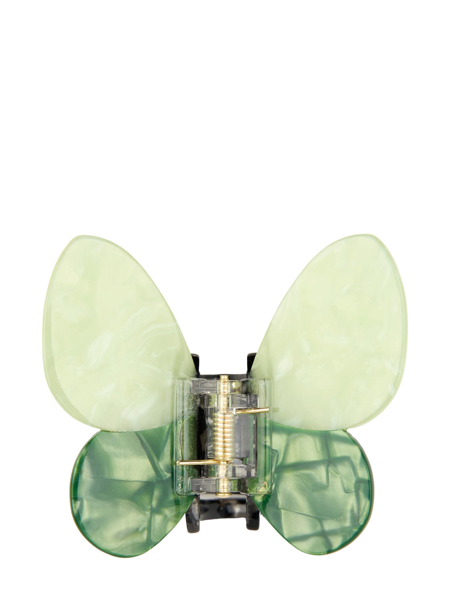 Green butterfly hair claw