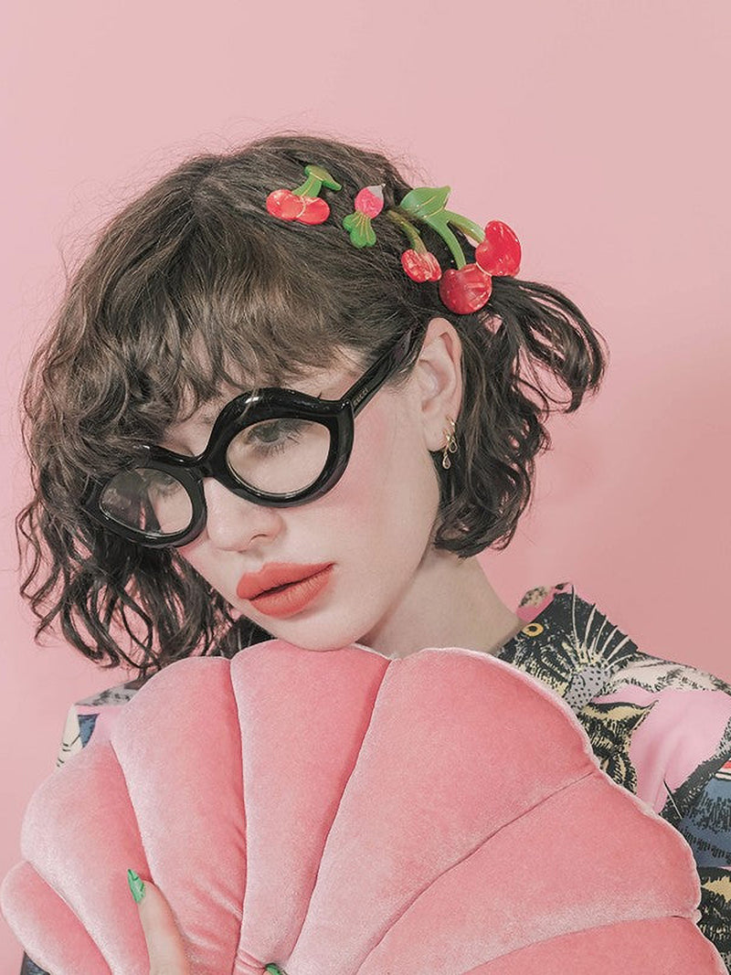 Cherry hair claw