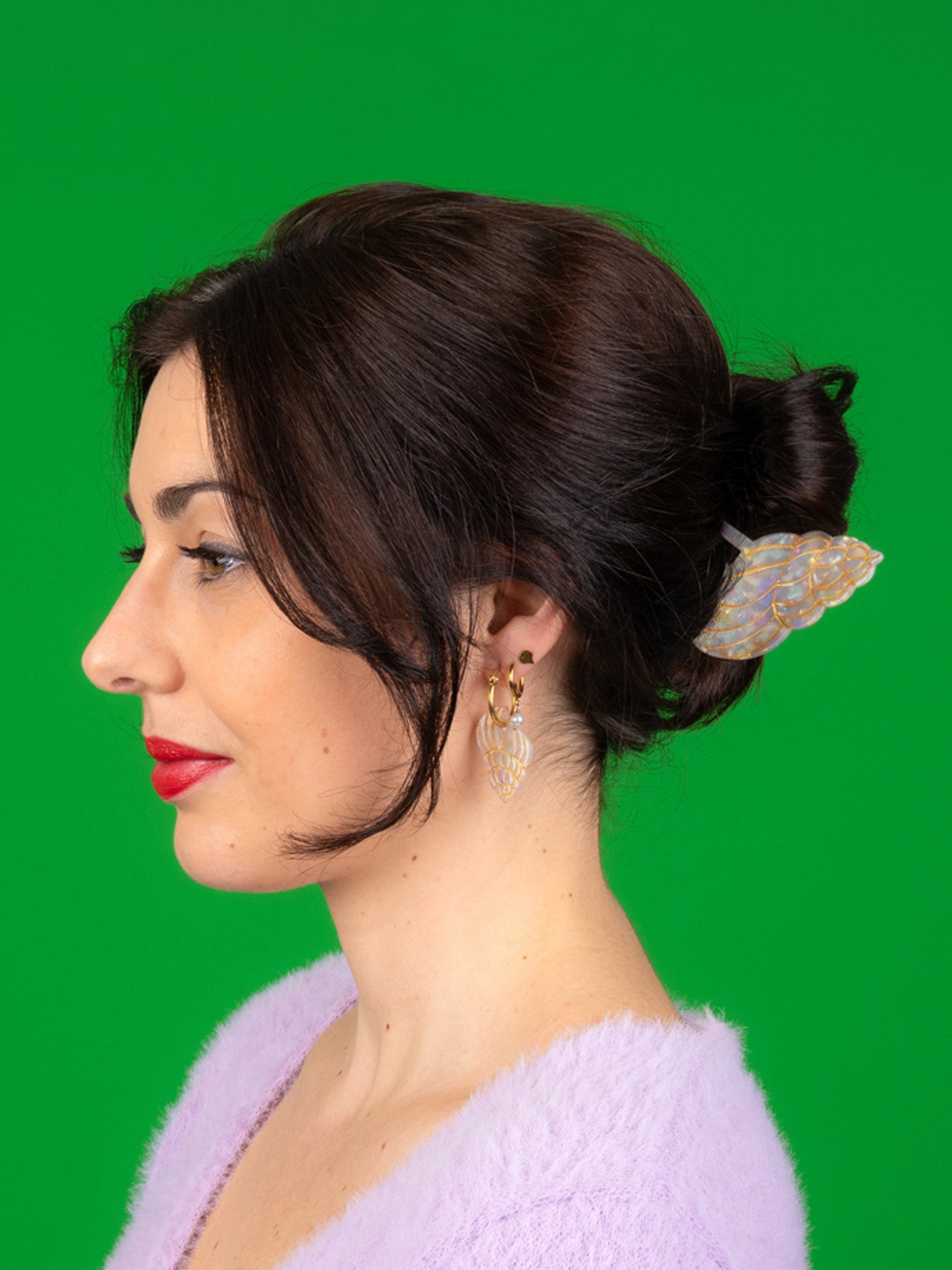 Seashell hair claw