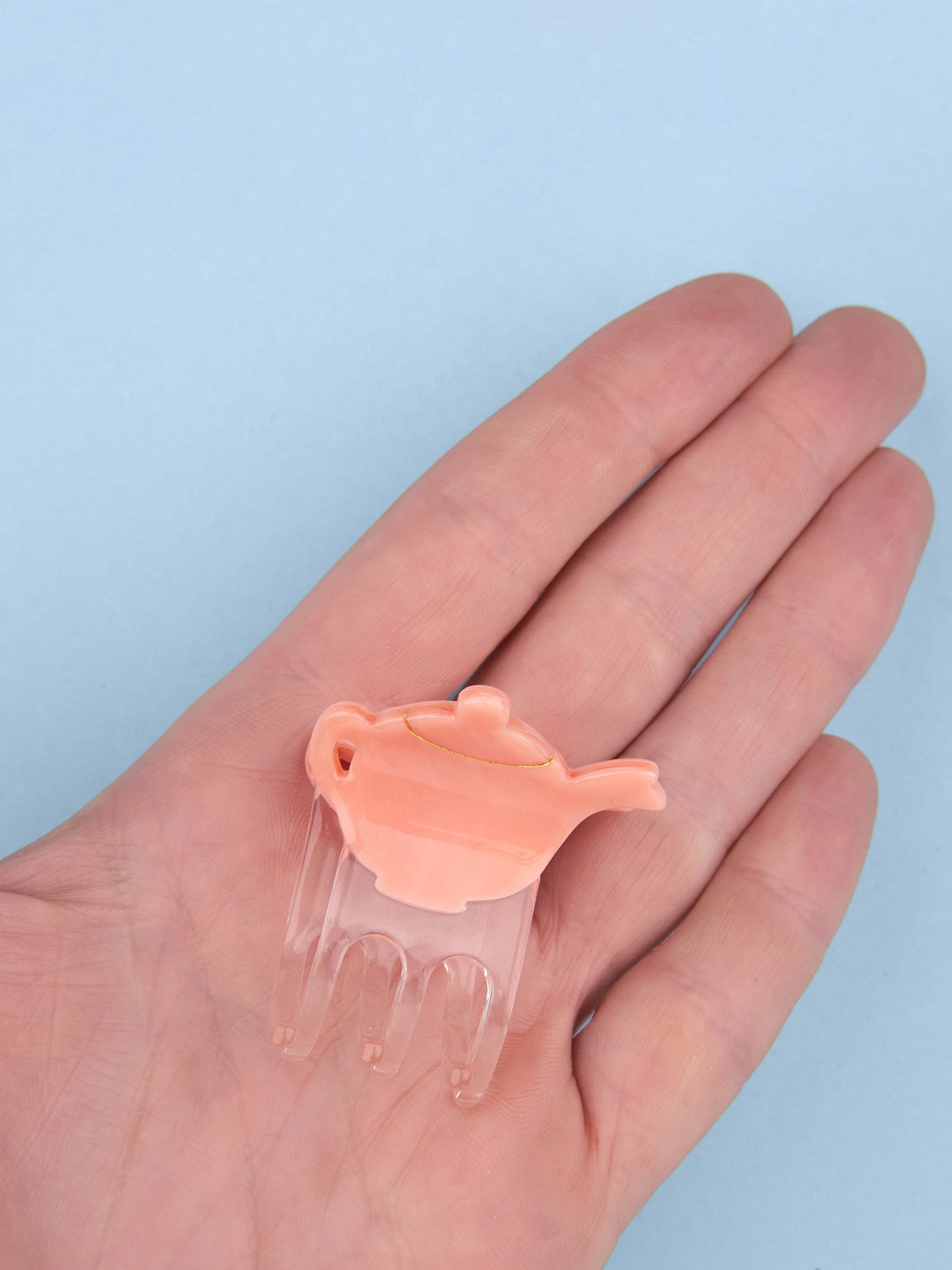 Teapot mini hair claw
