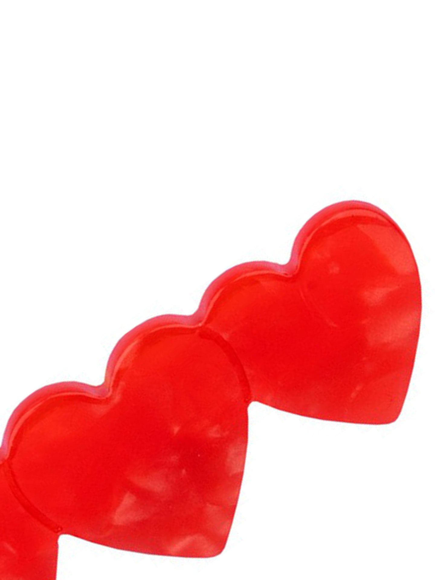 Small hearts hair clip