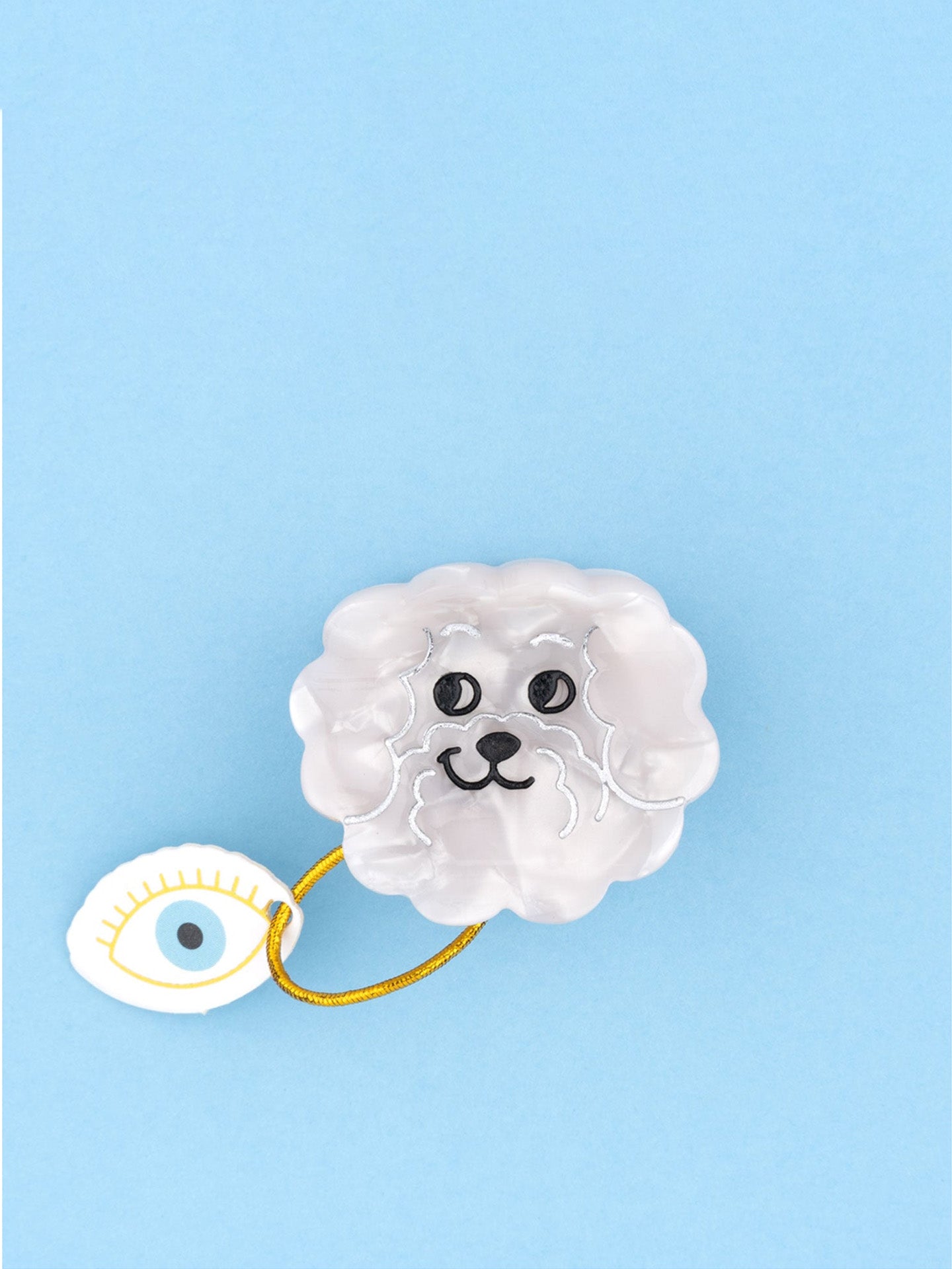 Bichon mini hair claw