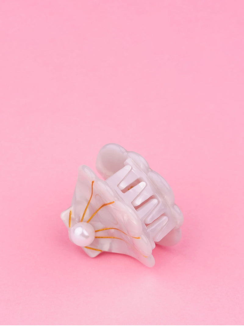 Scallop shell mini hair claw