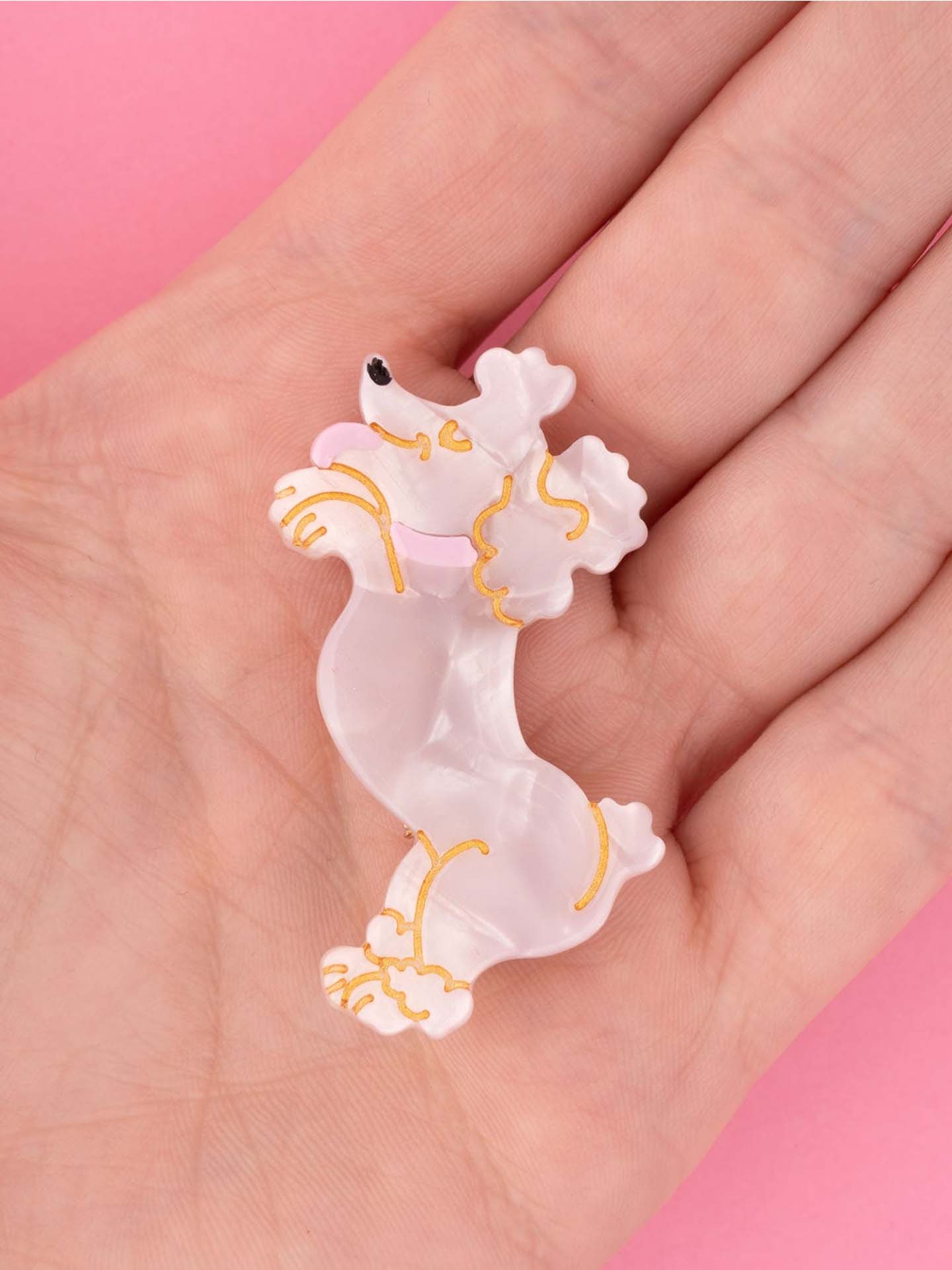 Poodle hair clip