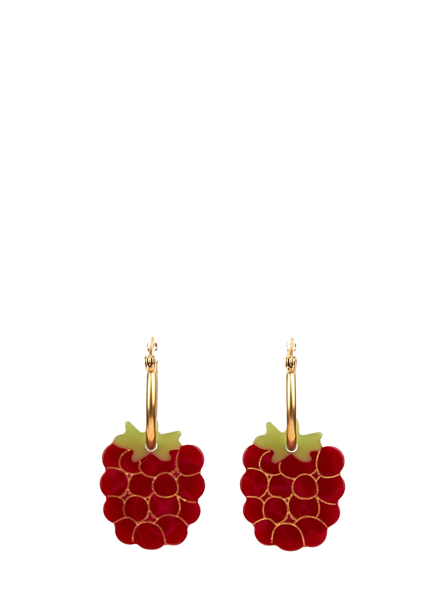 Raspberry earrings