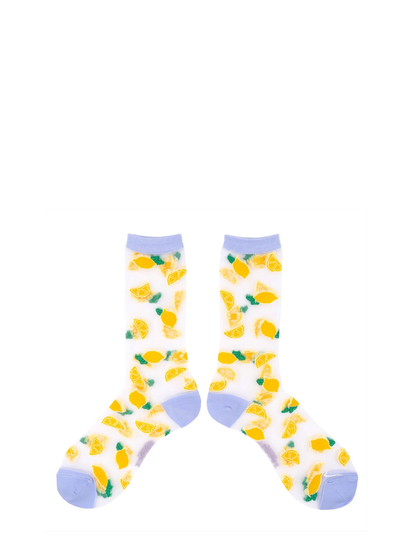 Transparent lemon socks
