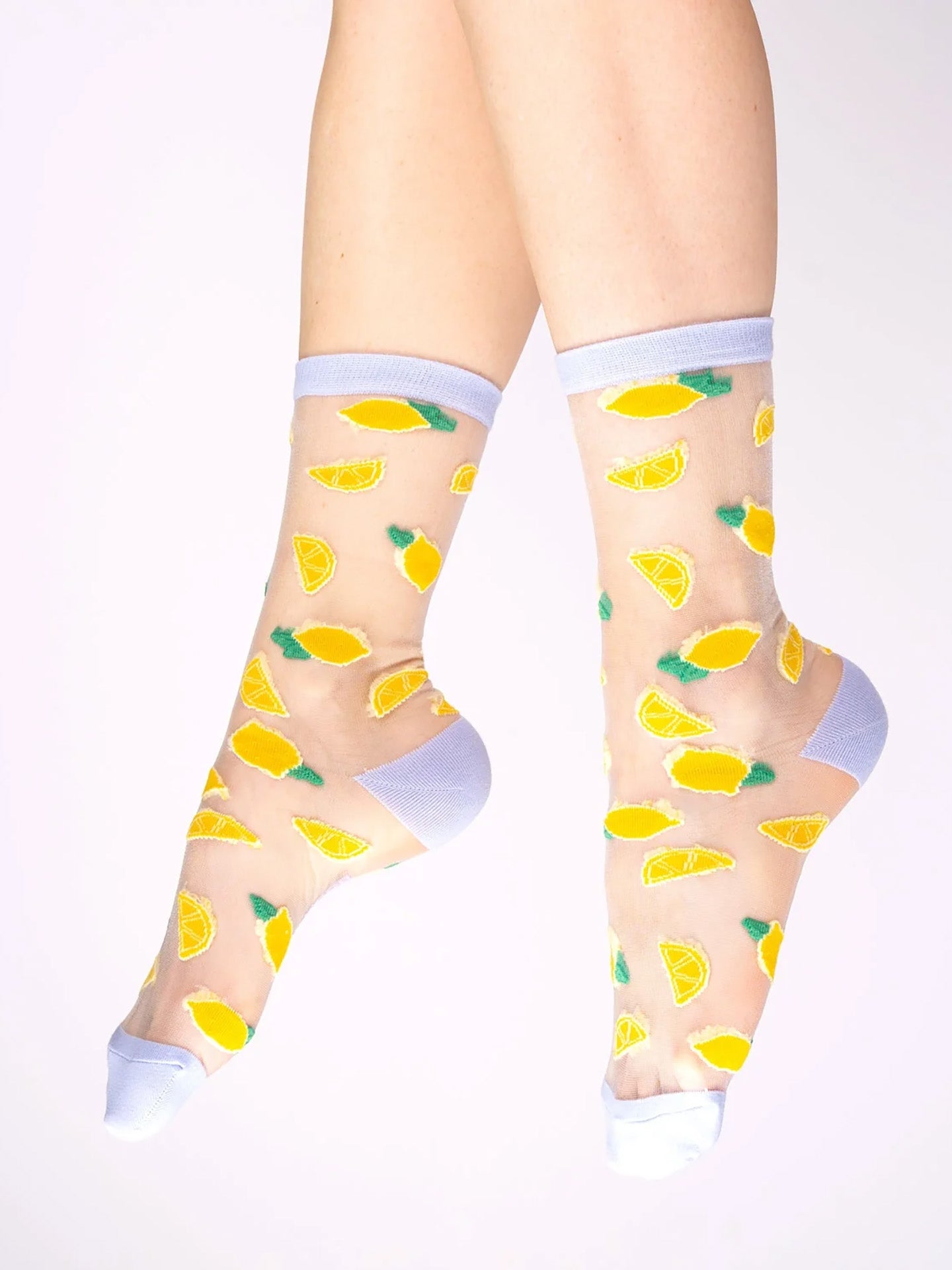 Transparent lemon socks