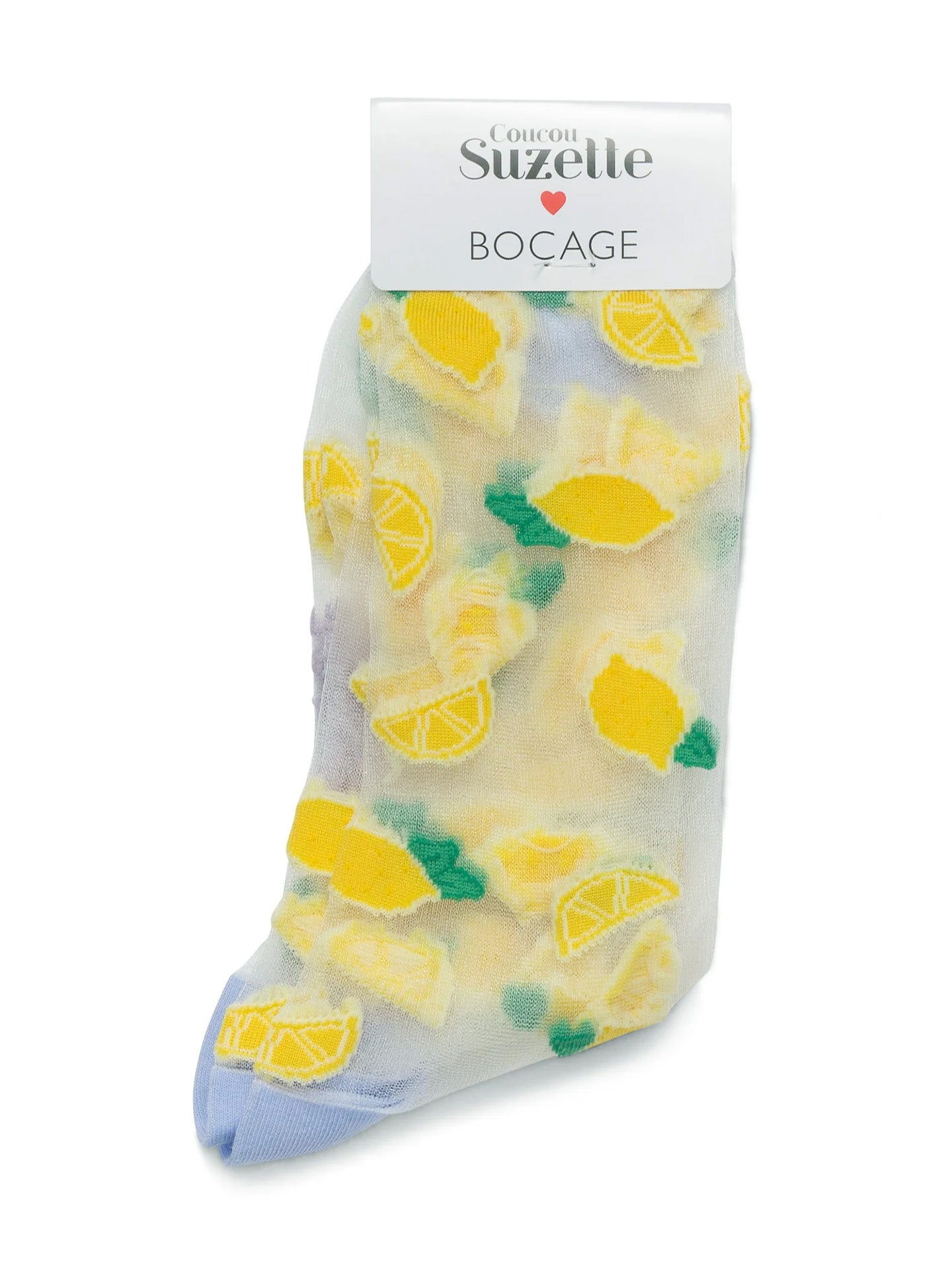 Transparent lemon socks