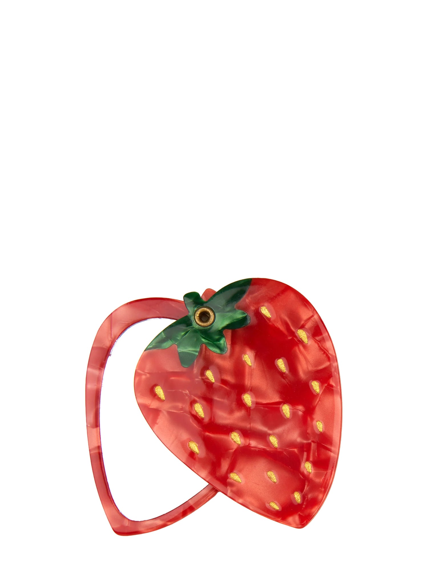 Strawberry compact mirror