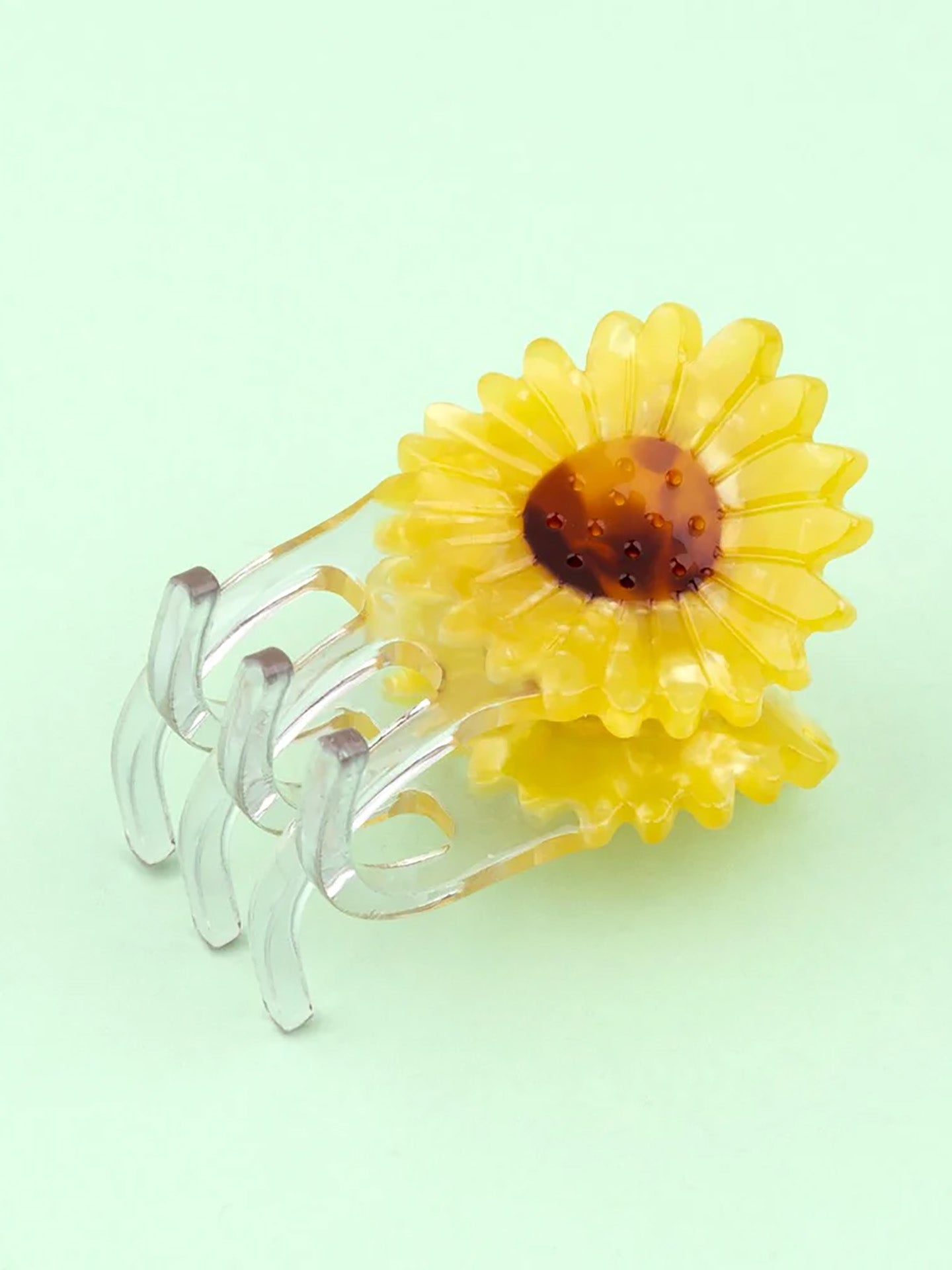Sunflower mini hair claw
