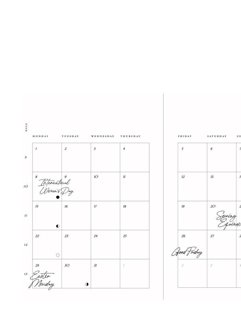 Daily planner 2027, beige