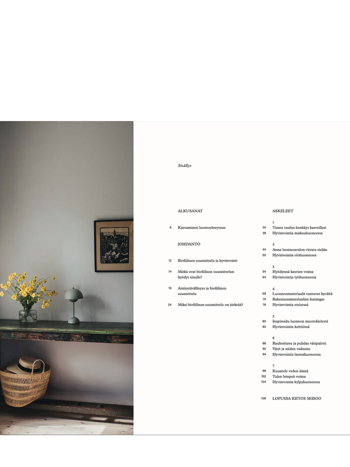 Luonnollisesti kotona – Hyvinvointia ja viihtyisyyttä sisustuksella