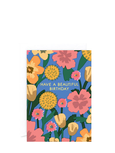 Celebration flowers, birthday card