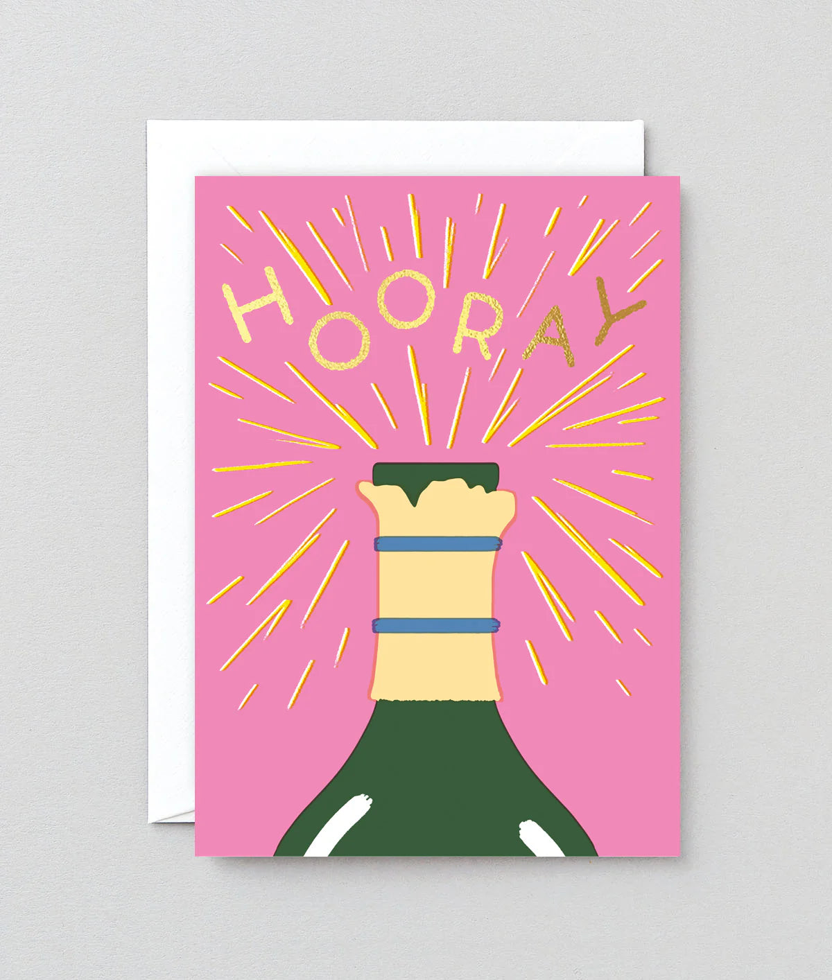 Hooray champagne card