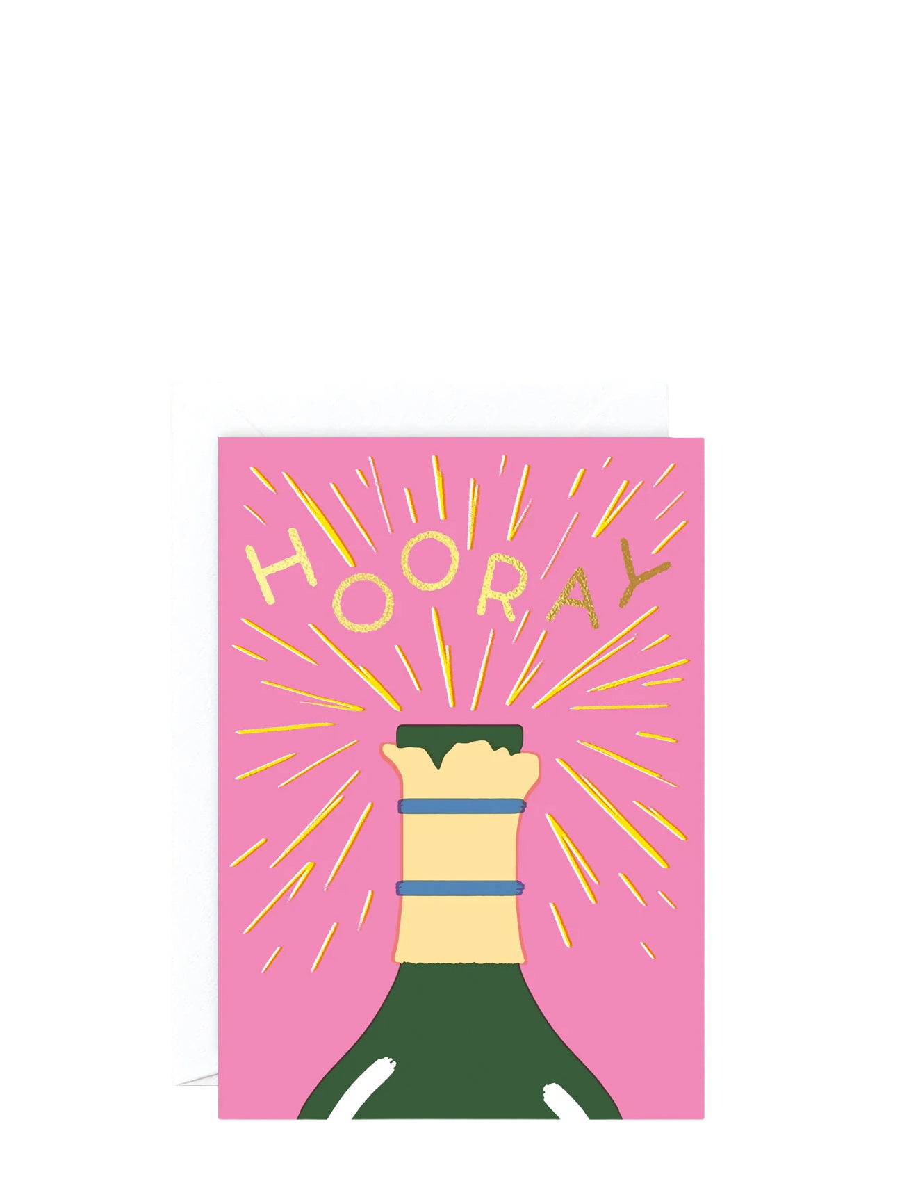 Hooray champagne card