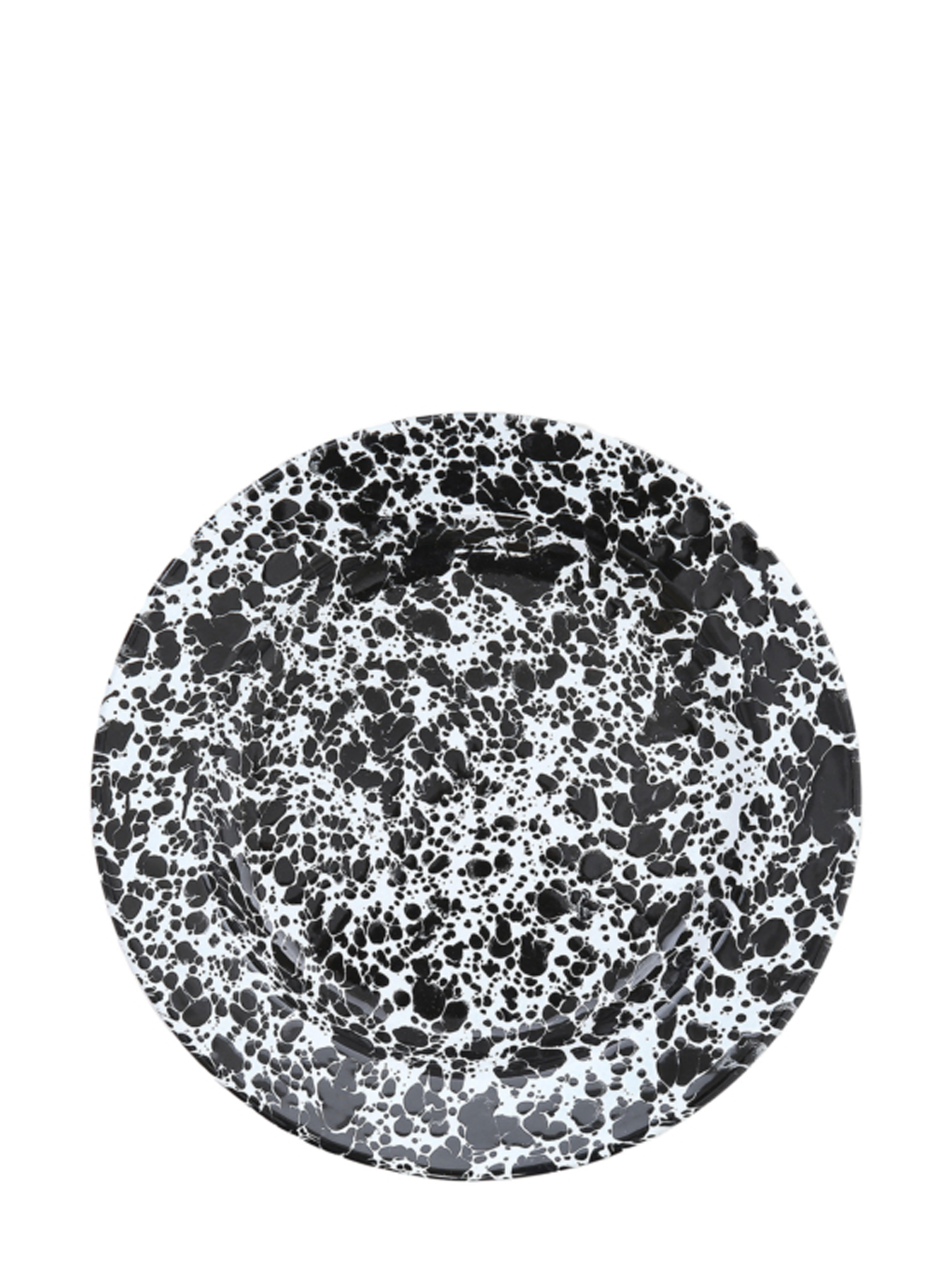 Dinner Plate, black splatter