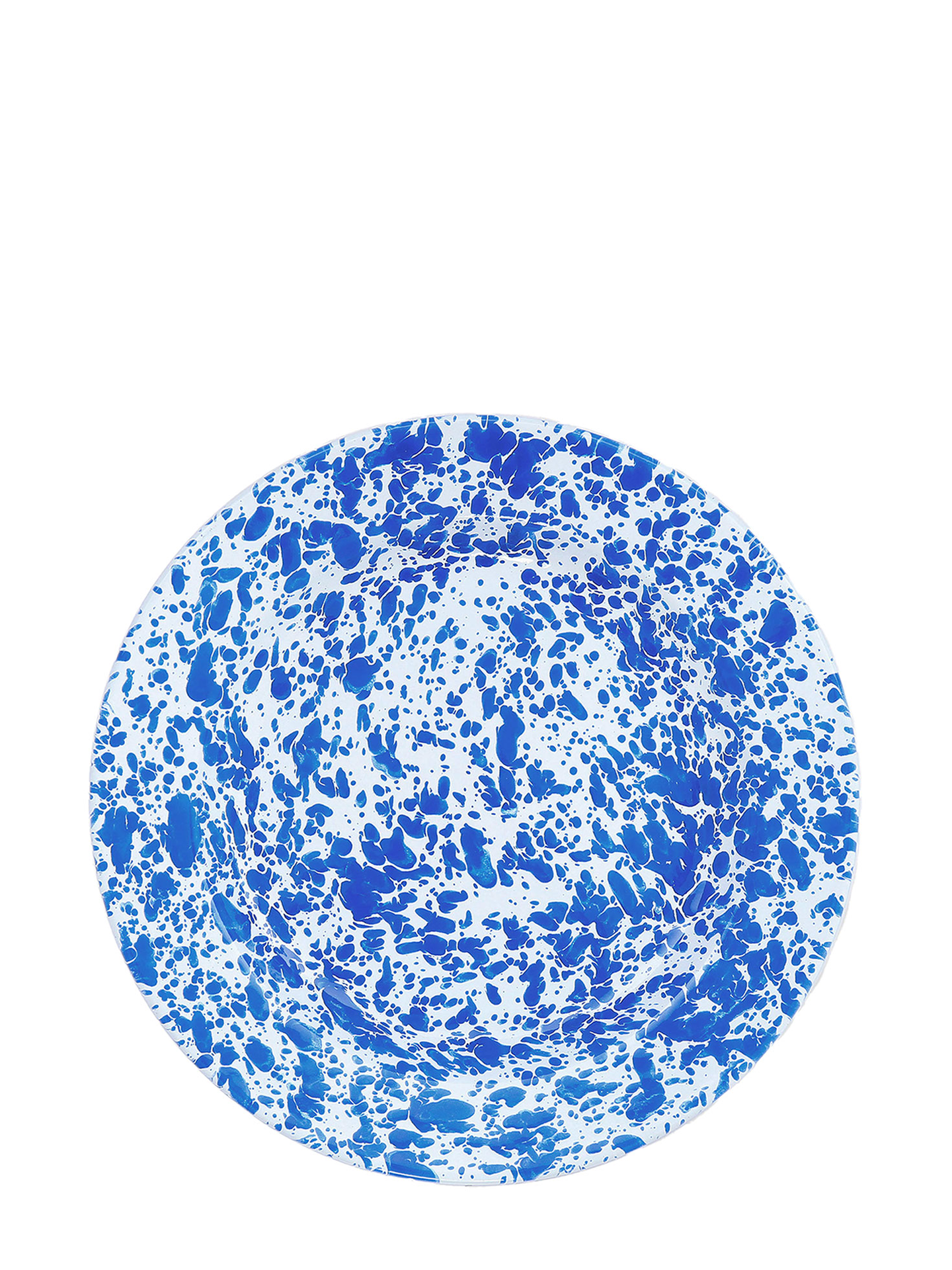 Dinner Plate, blue splatter