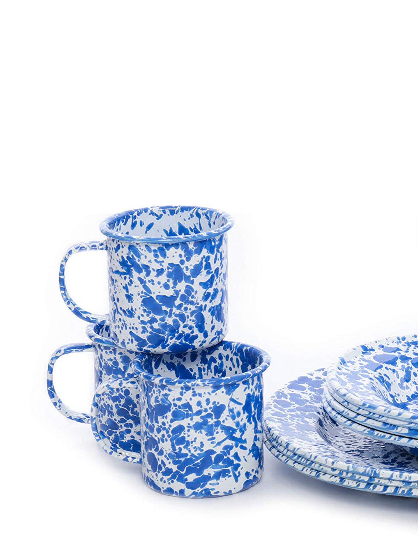 Mug 12 oz.(3,55 dl), blue splatter