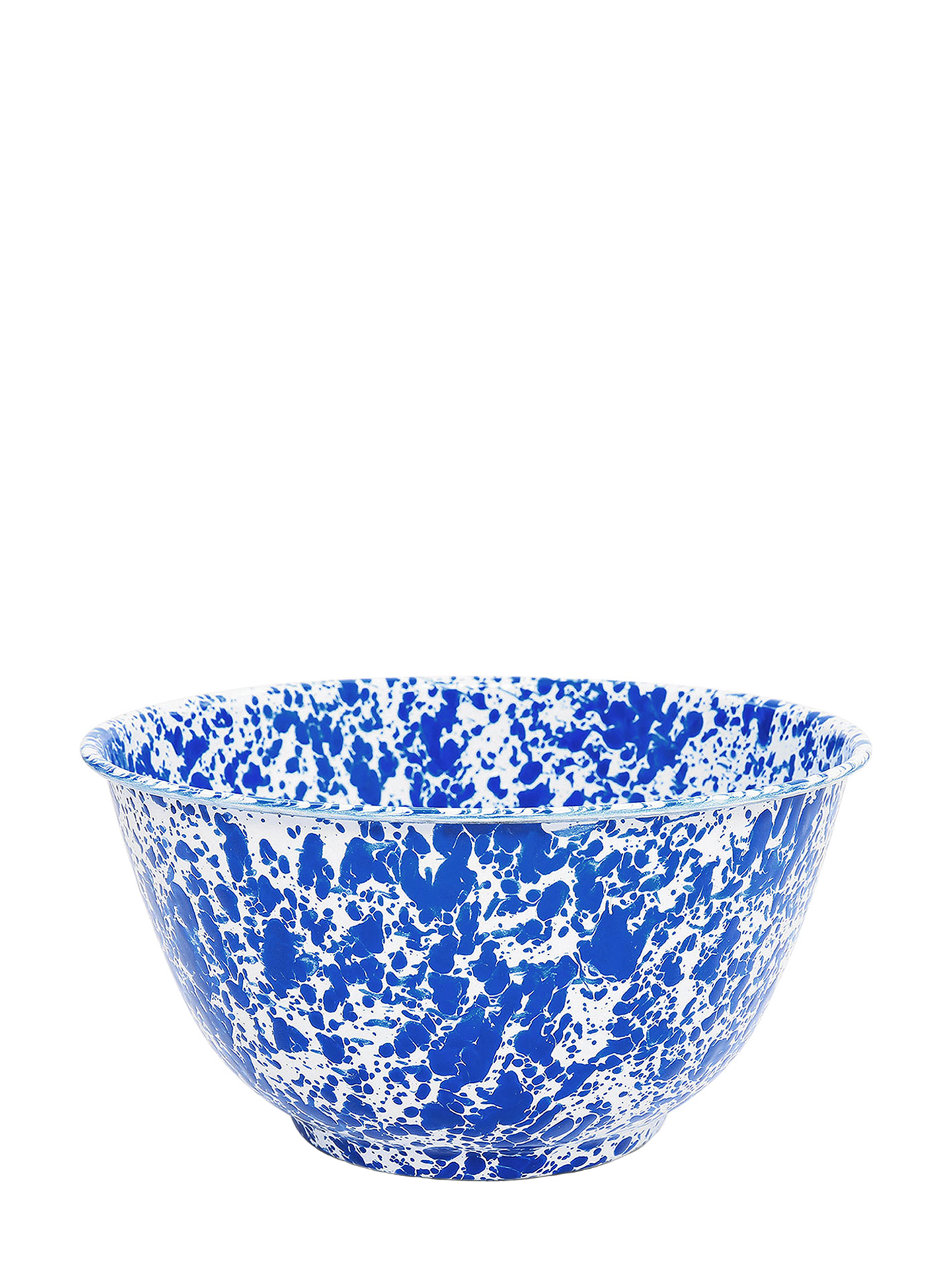 Large Salad Bowl, Blue Splatter