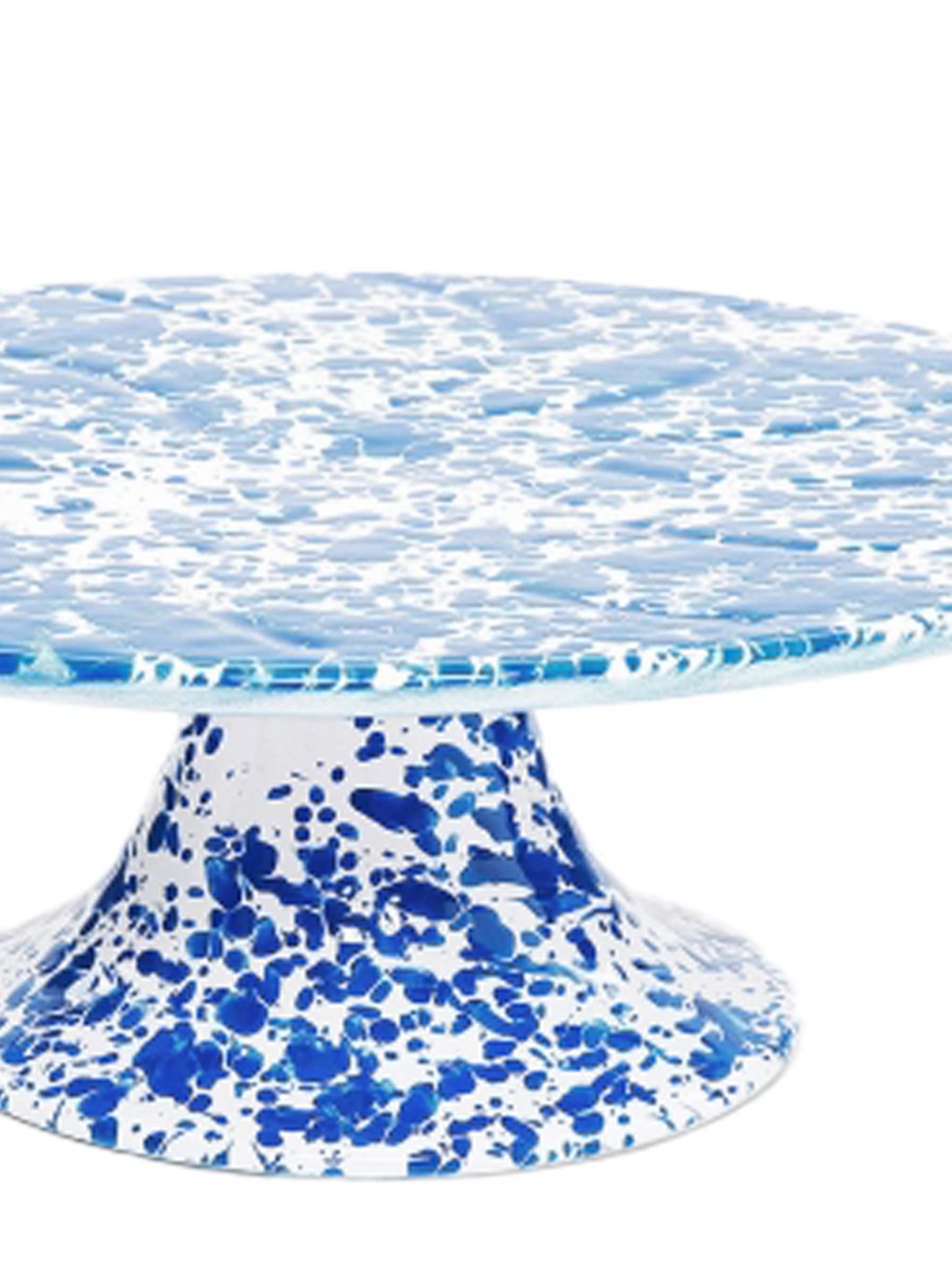 Cake Stand, Black or Blue Splatter