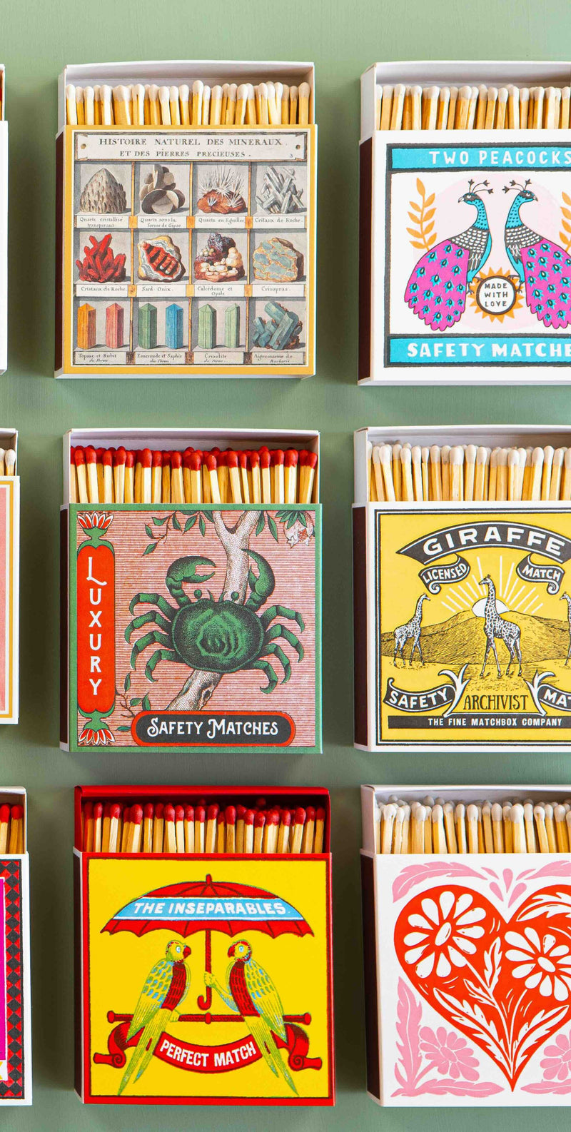 Giraffe yellow match box