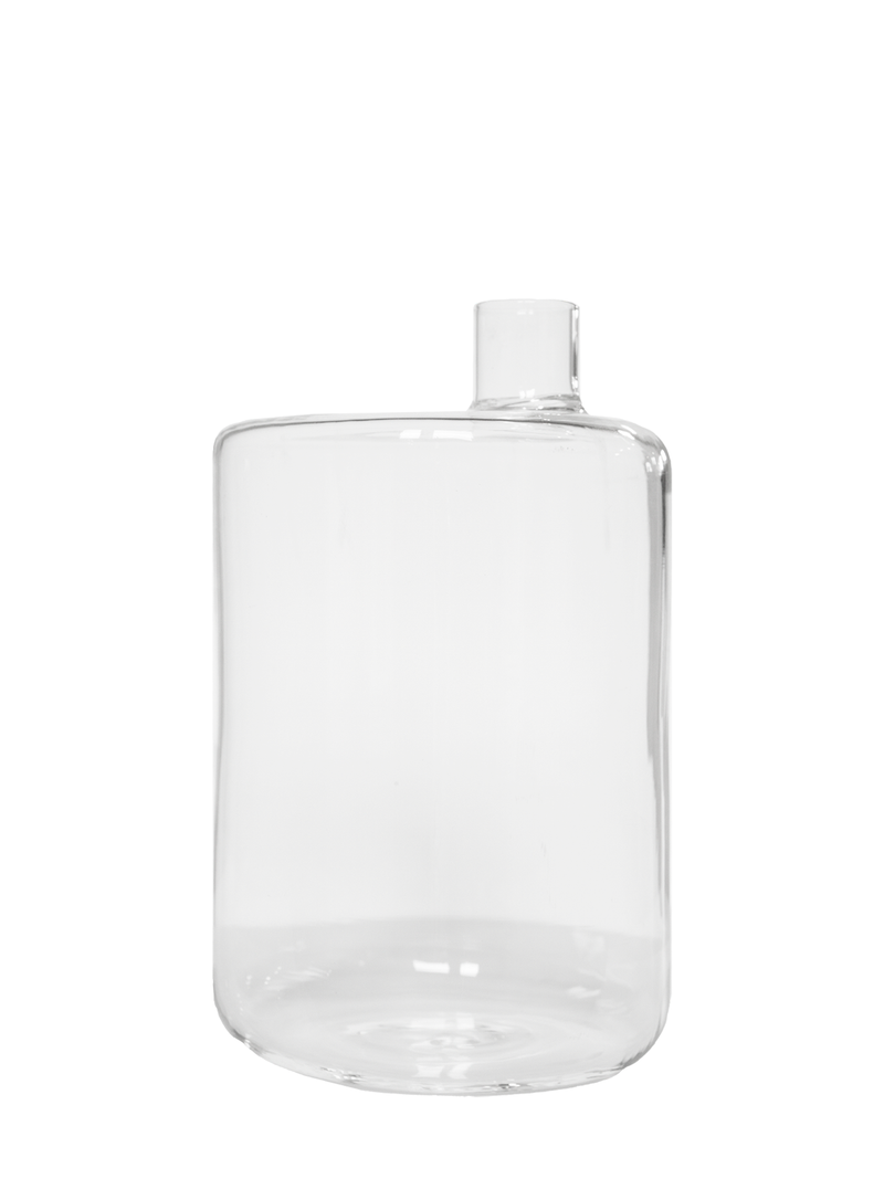 Pipe vase, clear