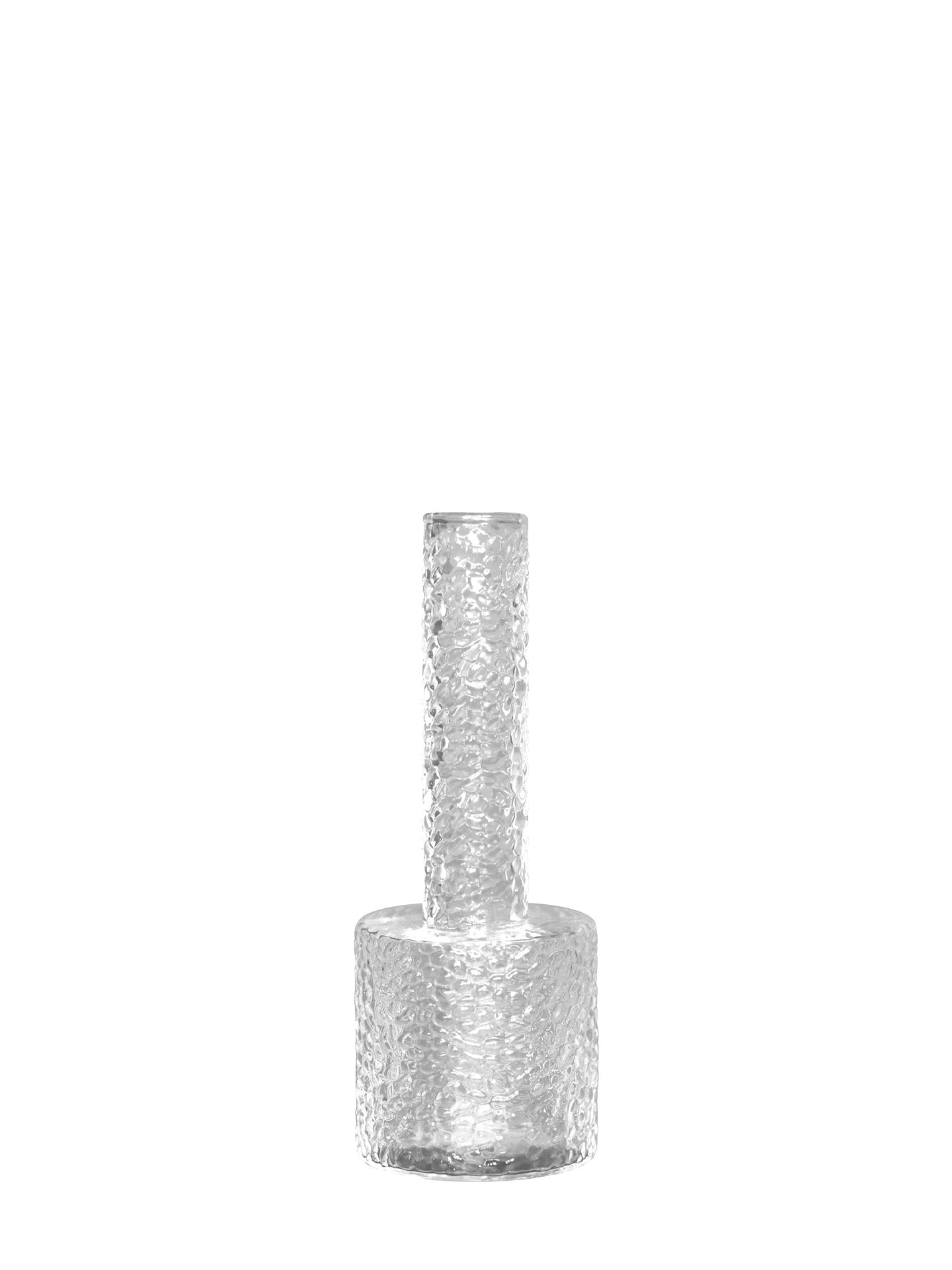 Airy small glass vase, clear