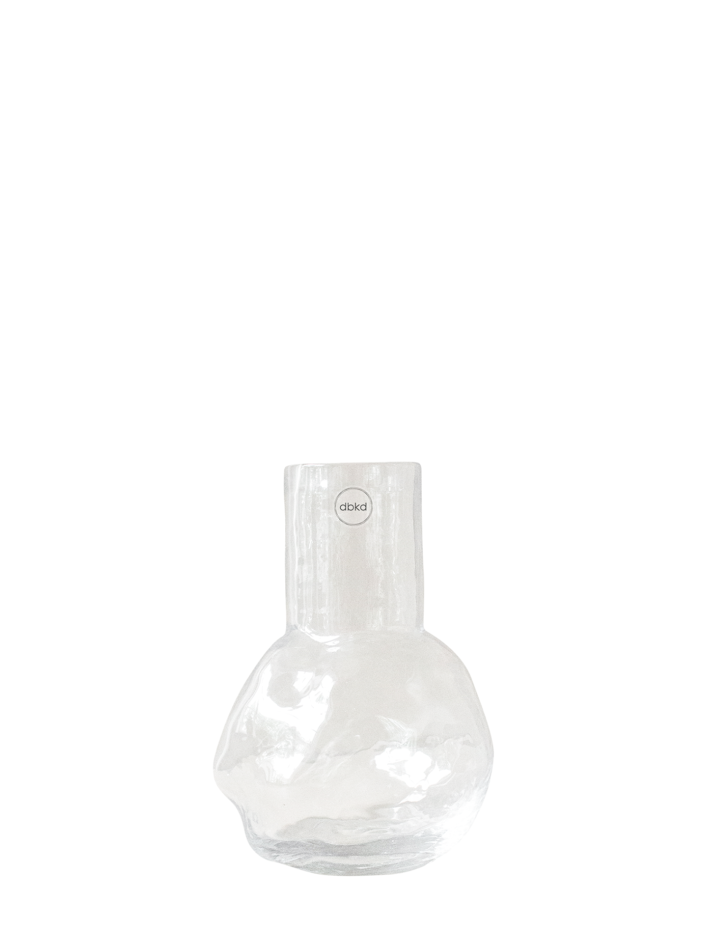 Bunch small glass vase, clear
